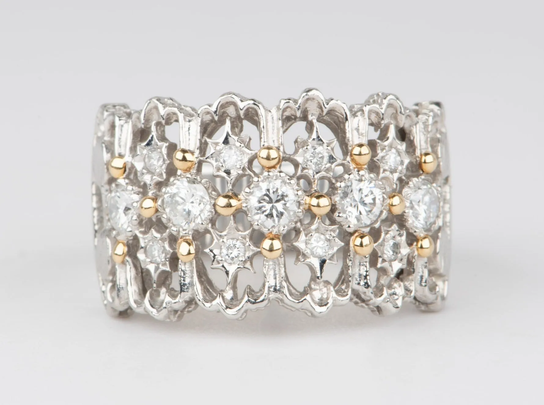 13mm Wide Band with Celestial Design Diamonds V1110