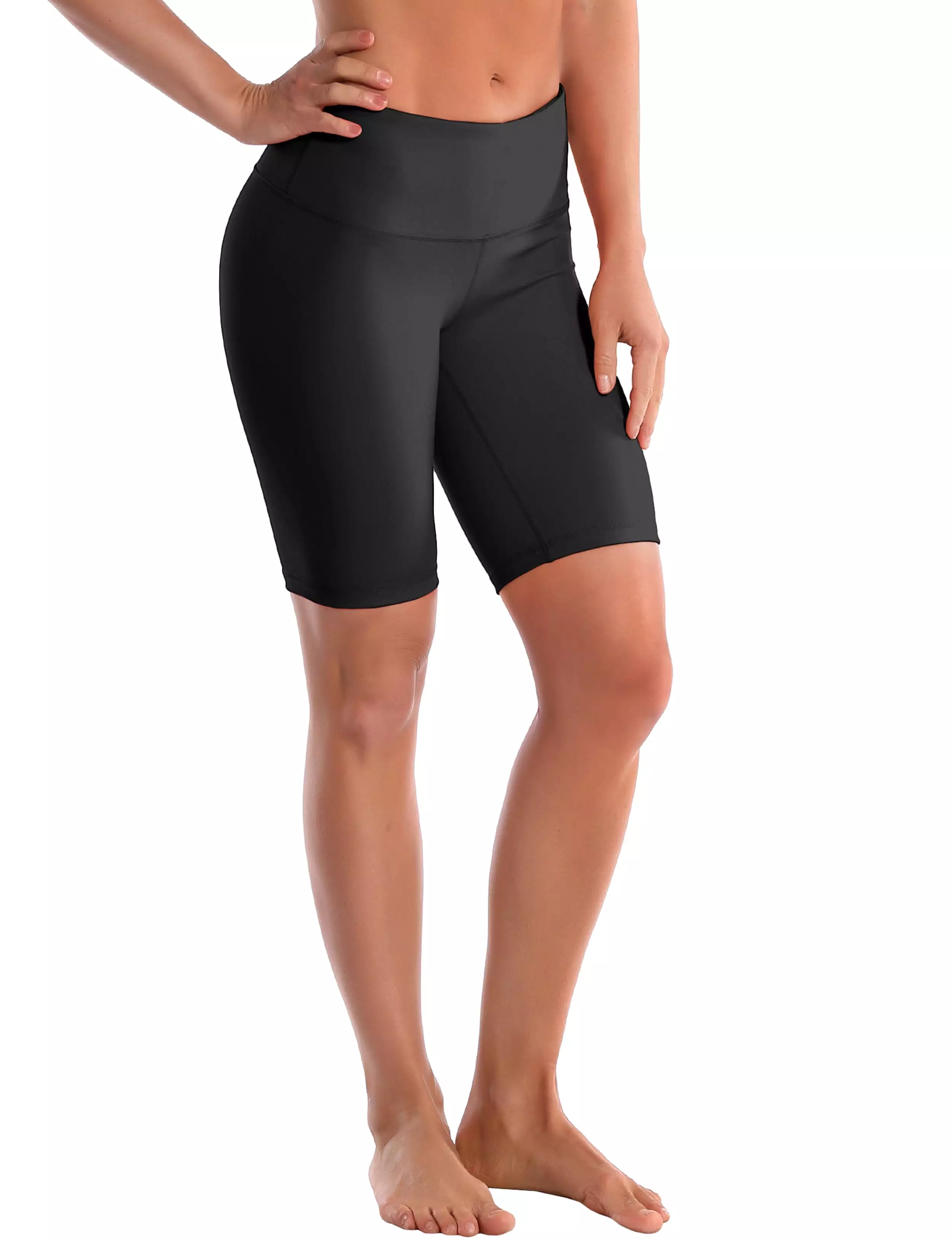 8 High Waist yogastudio Shorts black ins_yogastudio