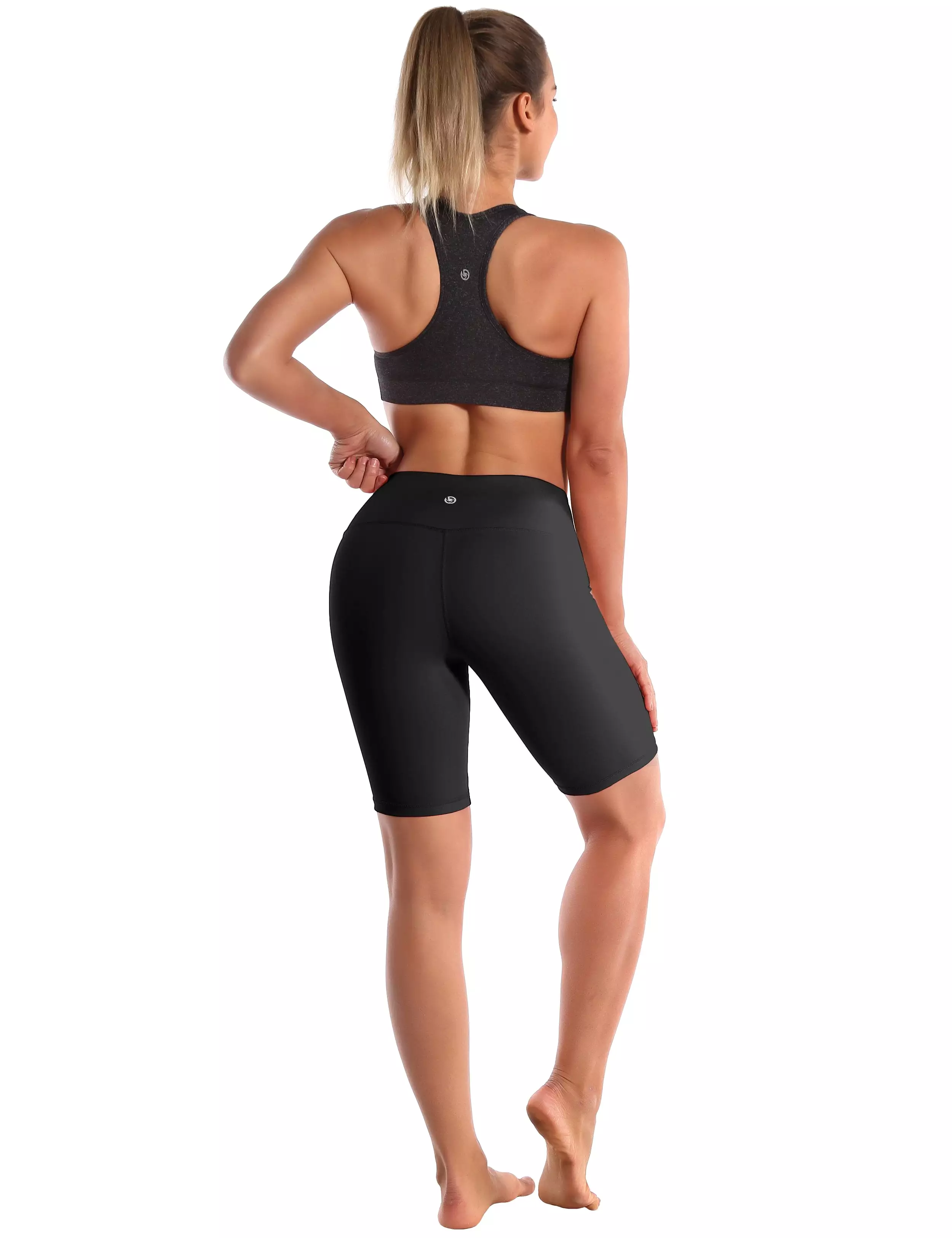 8 High Waist yogastudio Shorts black ins_yogastudio