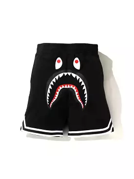 A Bathing Ape Shark Basketball Sweat Shorts Black