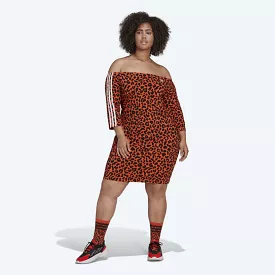 Adidas Originals Women's x Rich Mnisi Leopard Print Dress Plus Size