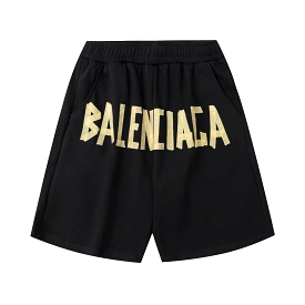 Balenciaga 23ss monogram graffiti shorts black 6.26