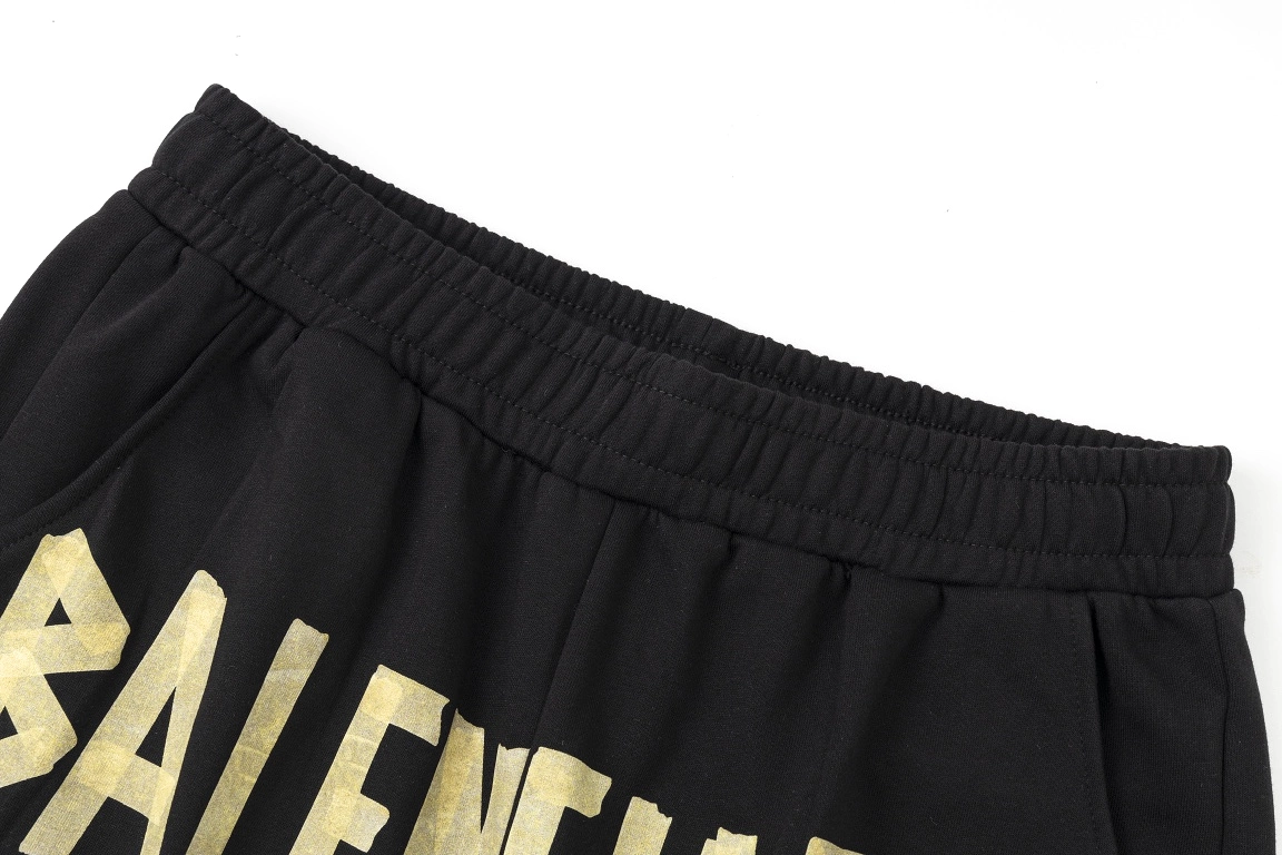 Balenciaga 23ss monogram graffiti shorts black 6.26