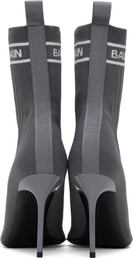 Balmain Gray Skye Boots