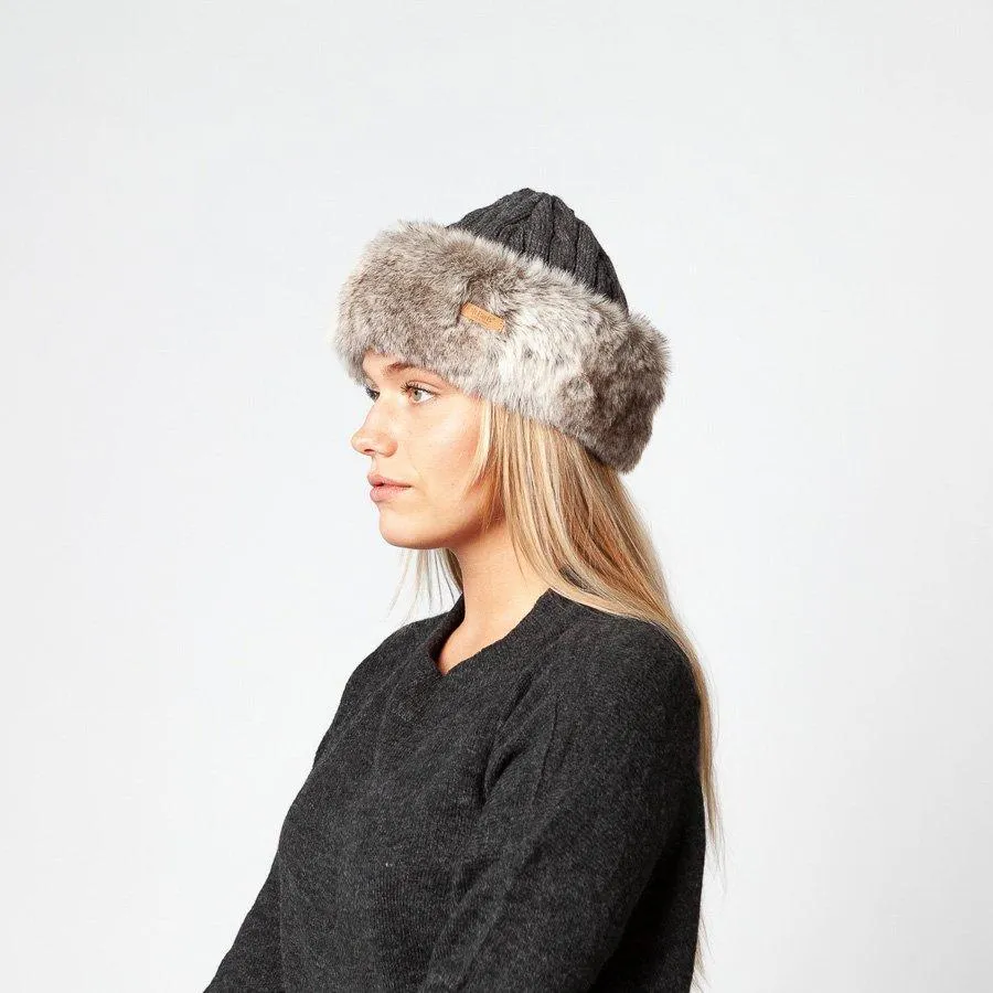 Barts Faux Fur Cable Bandhat | Hats & Beanies | George Fisher