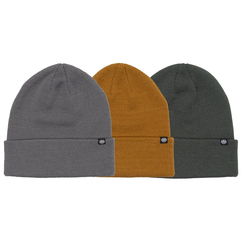 Beanies 686 ---Standard Roll Up Beanie 3 Pack Earth Tones