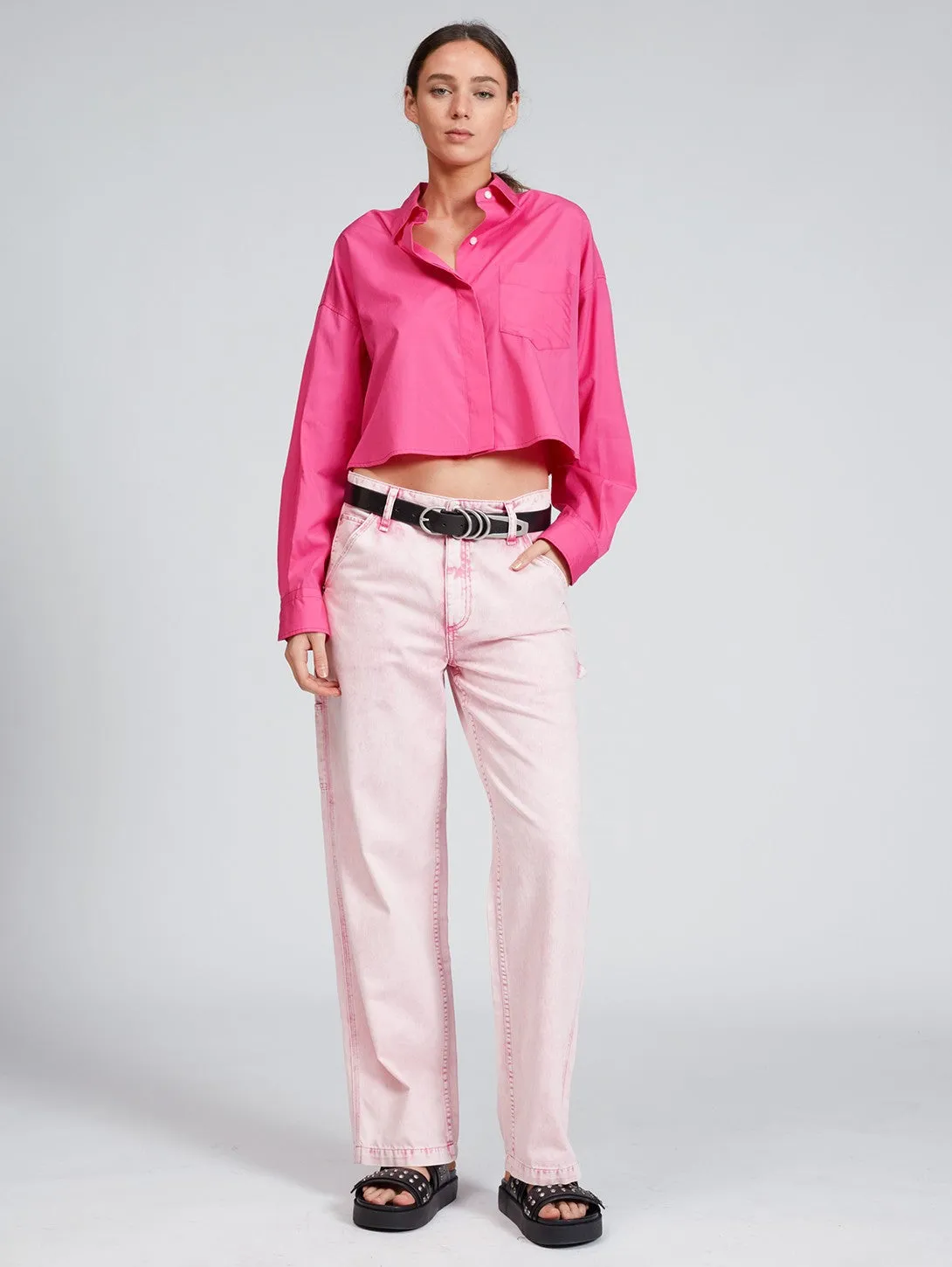 Beatrice Shirt - Bright Pink