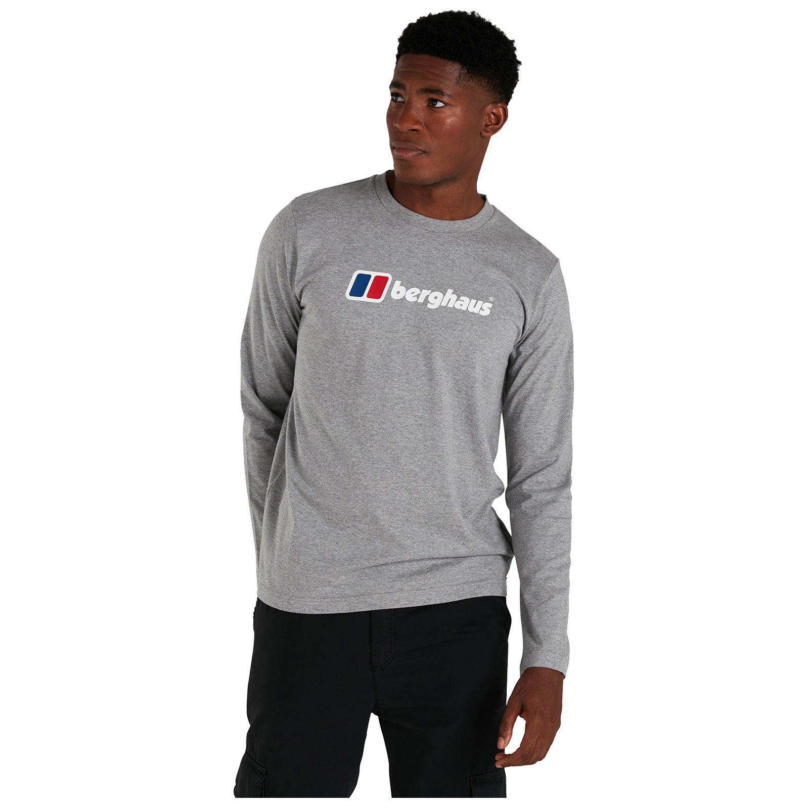 Berghaus Mens Organic Big Logo Long Sleeve T-Shirt