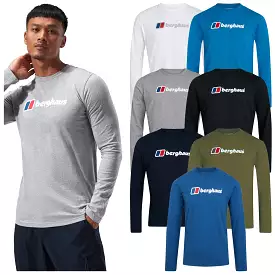 Berghaus Mens Organic Big Logo Long Sleeve T-Shirt