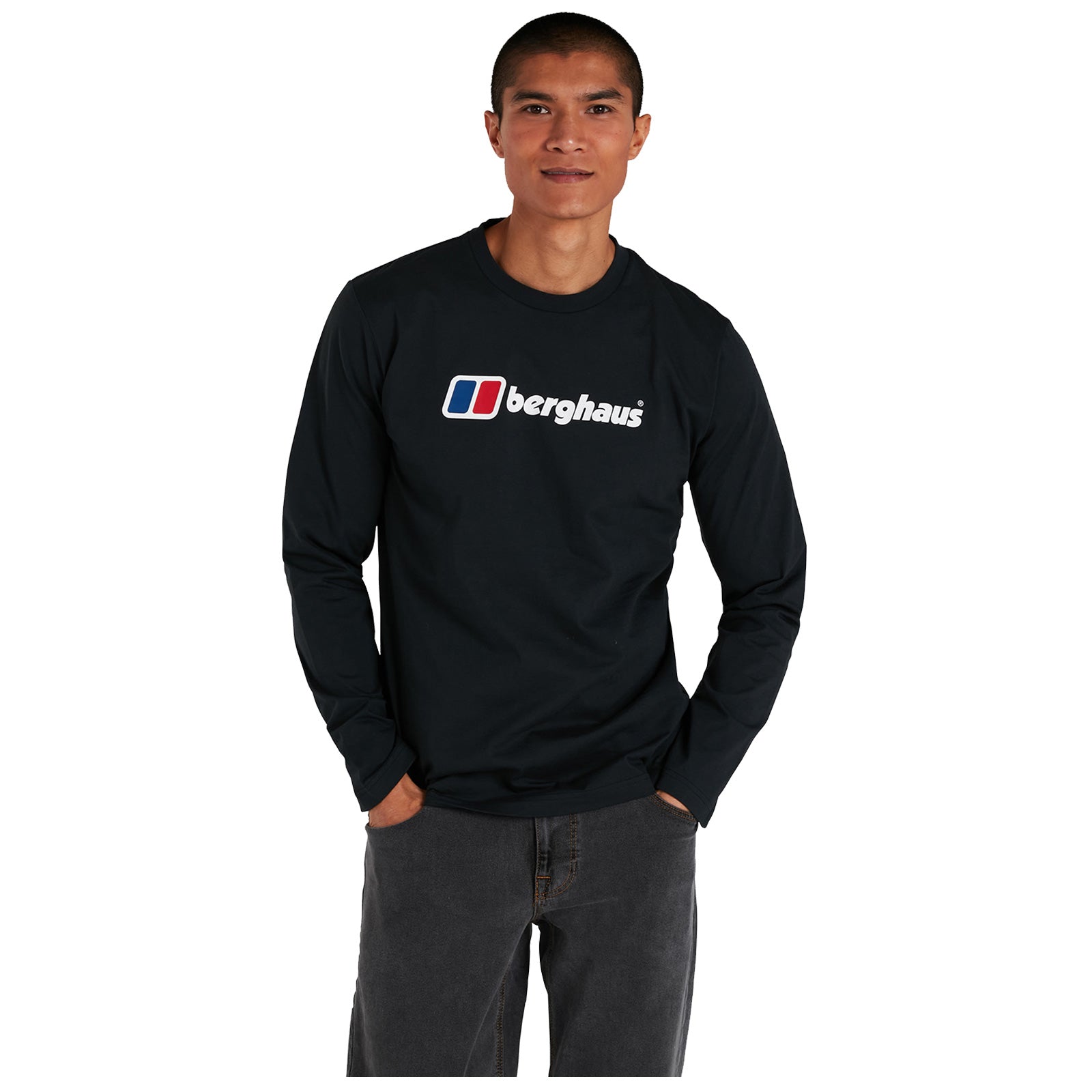 Berghaus Mens Organic Big Logo Long Sleeve T-Shirt