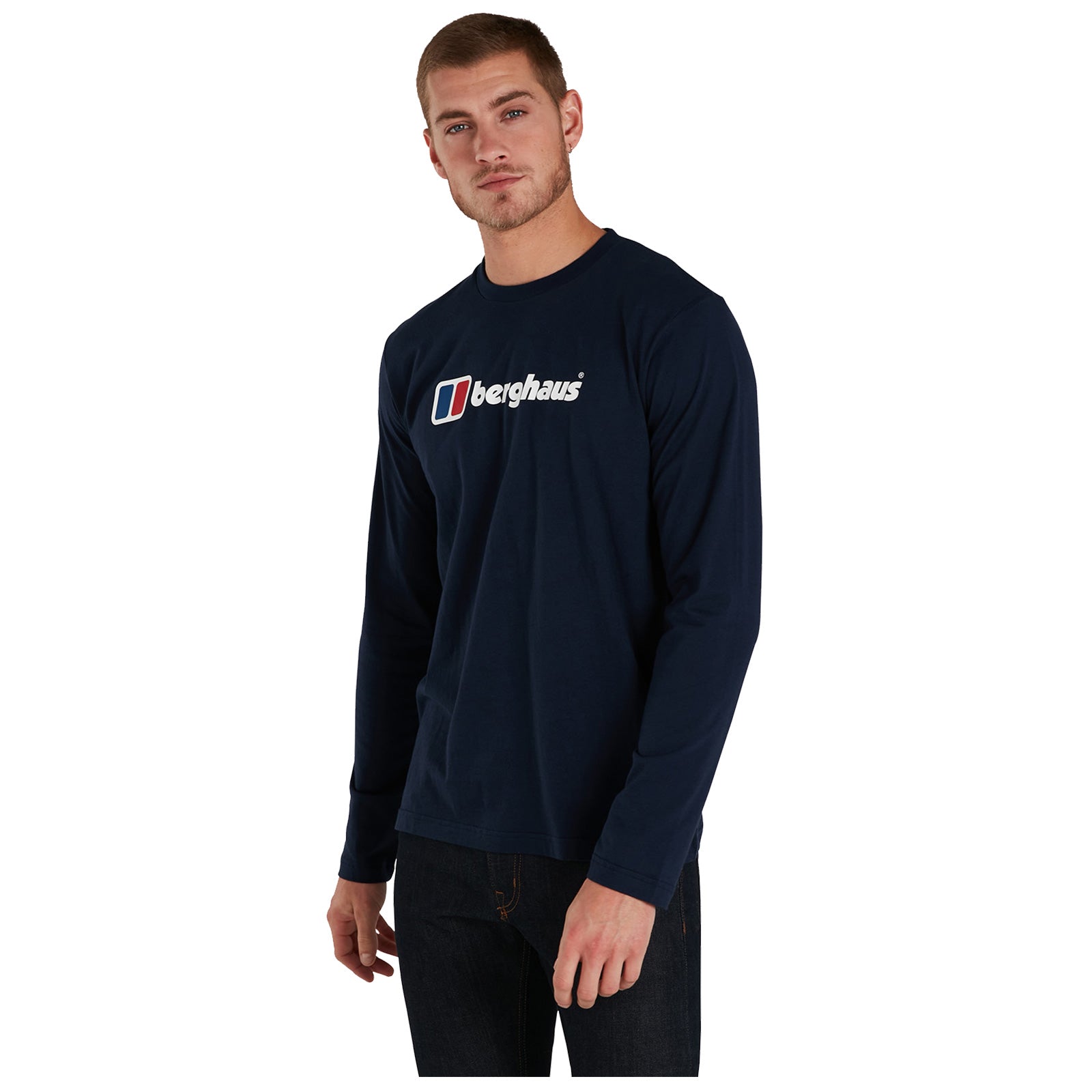 Berghaus Mens Organic Big Logo Long Sleeve T-Shirt