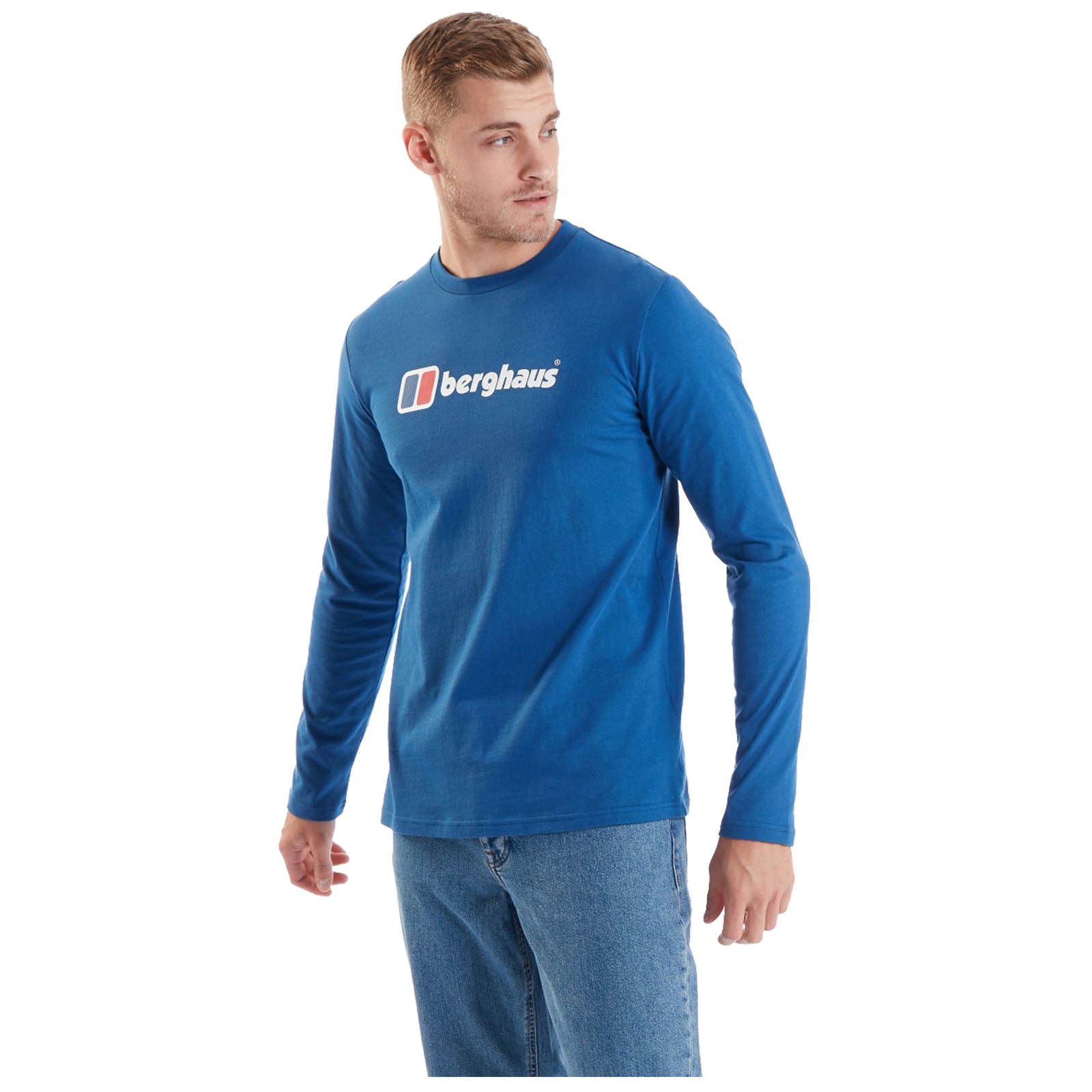 Berghaus Mens Organic Big Logo Long Sleeve T-Shirt