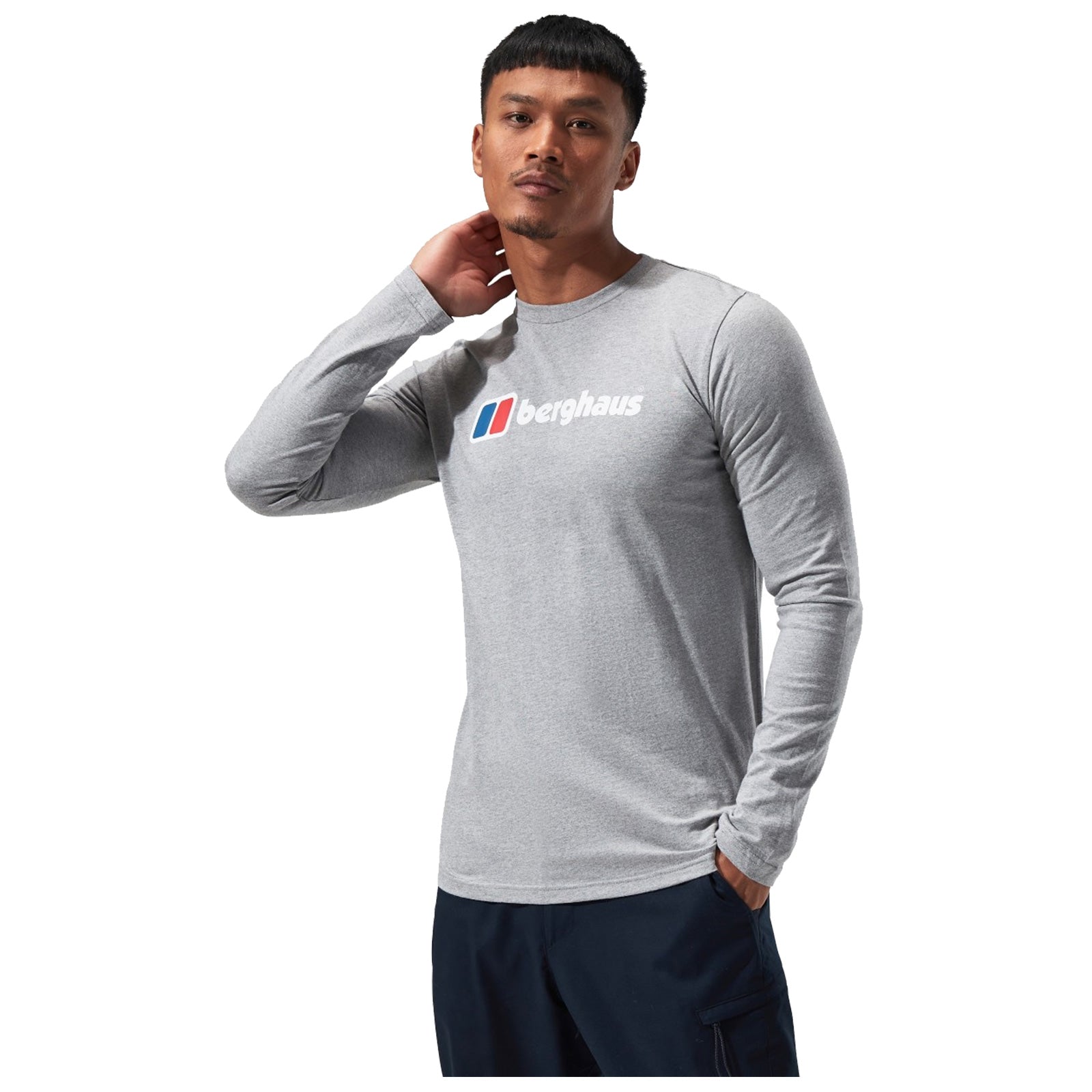 Berghaus Mens Organic Big Logo Long Sleeve T-Shirt