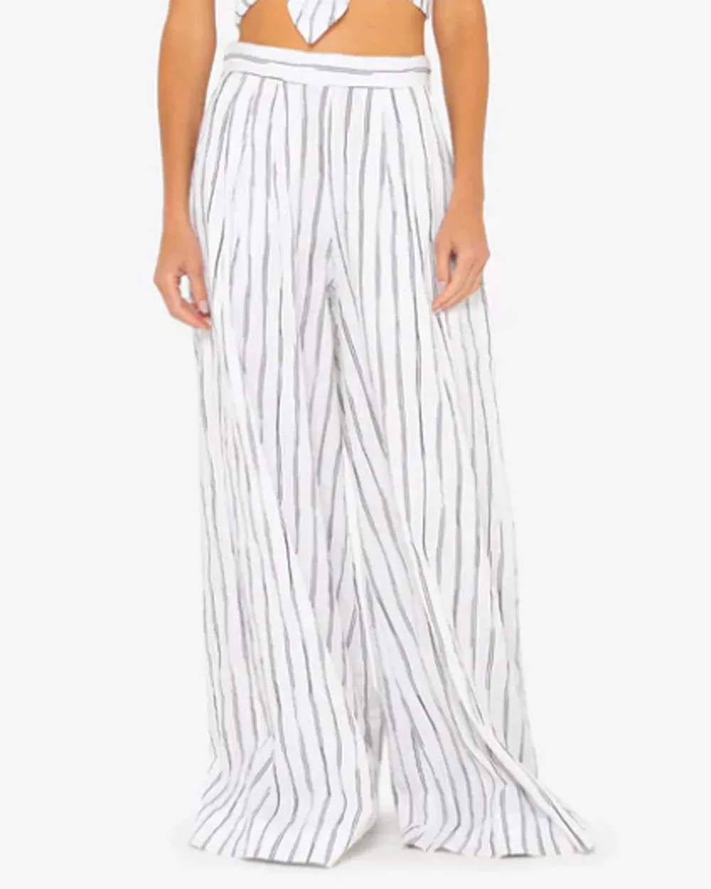 Black and White Stripe Harper Pant