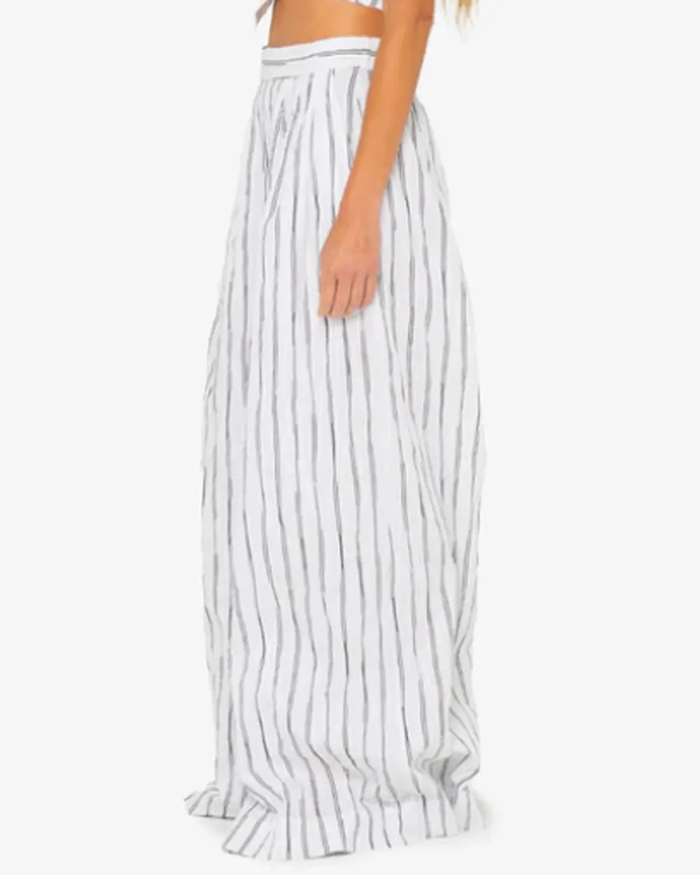 Black and White Stripe Harper Pant