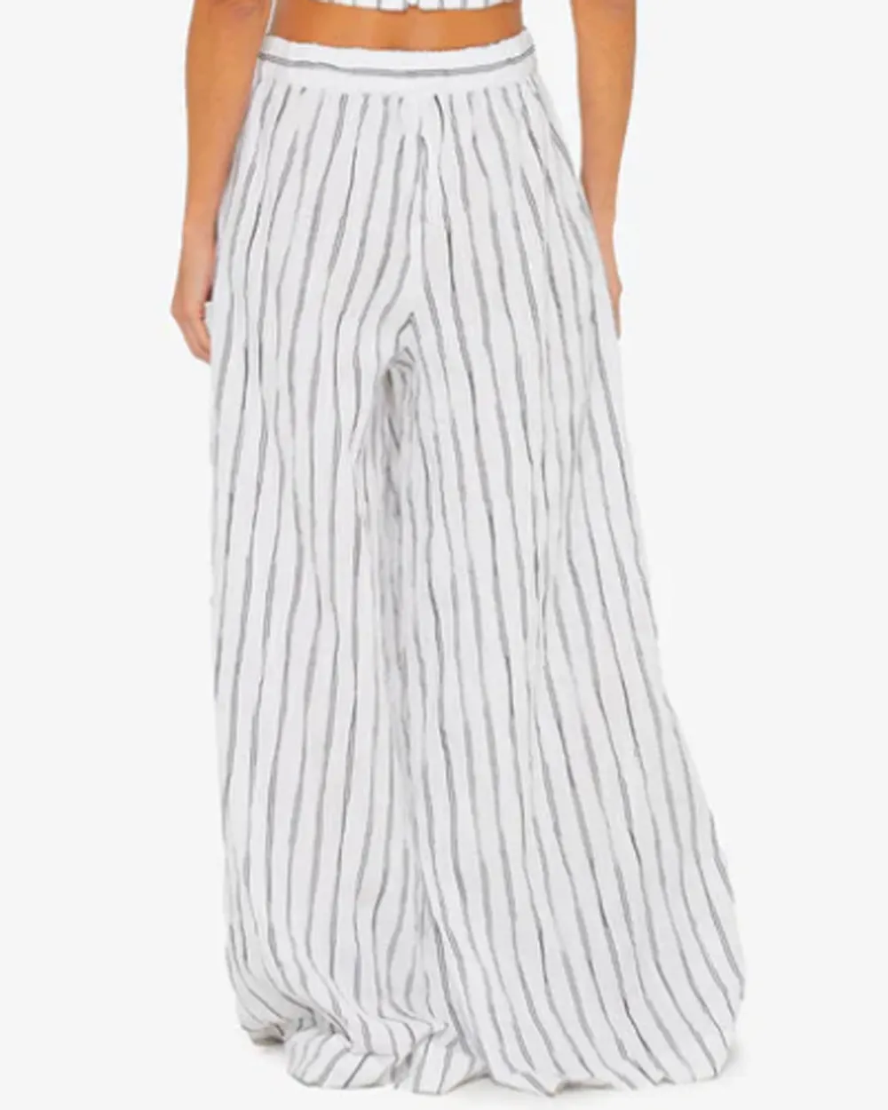 Black and White Stripe Harper Pant