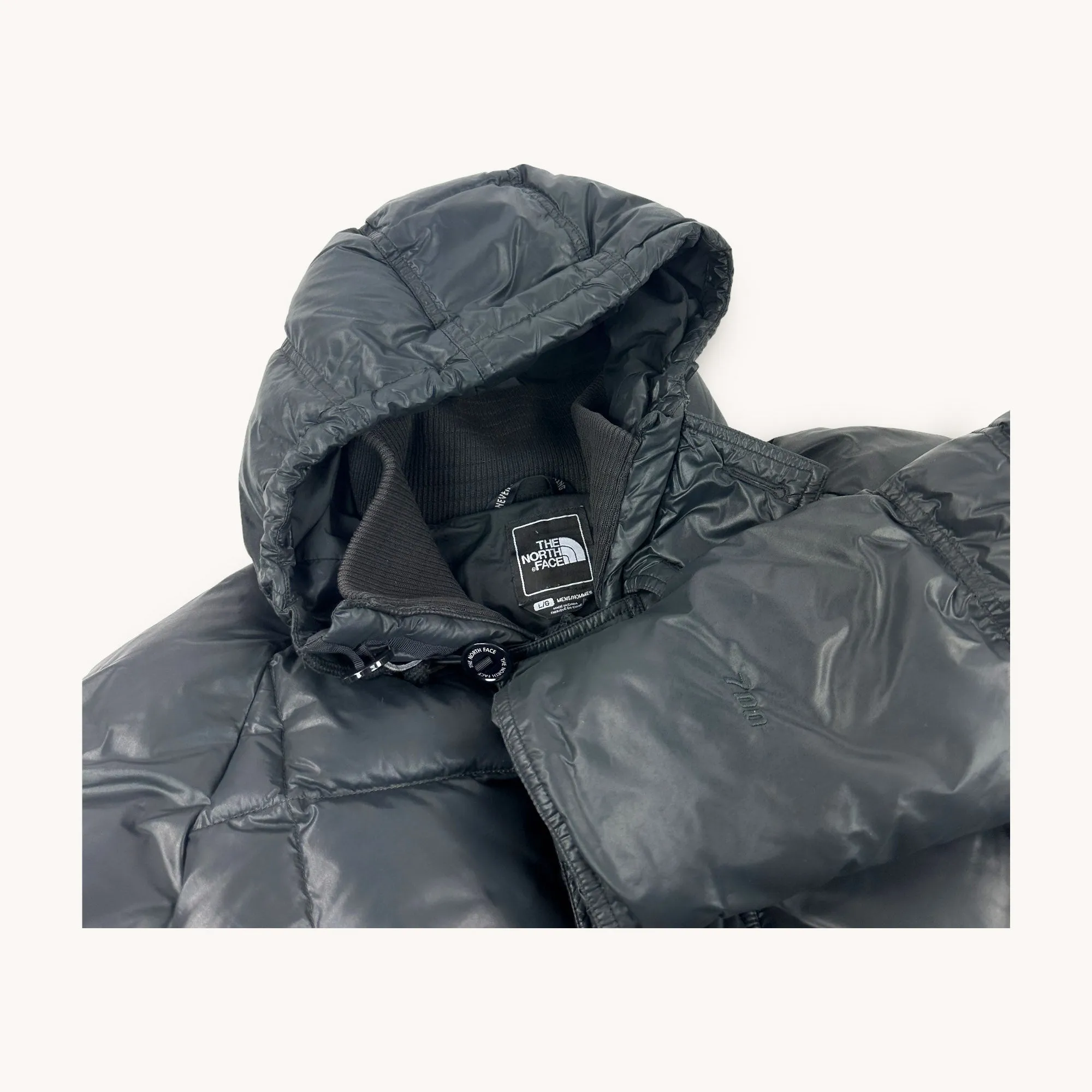 Black The North Face Nuptse 700 Puffer Jacket Coat (L)