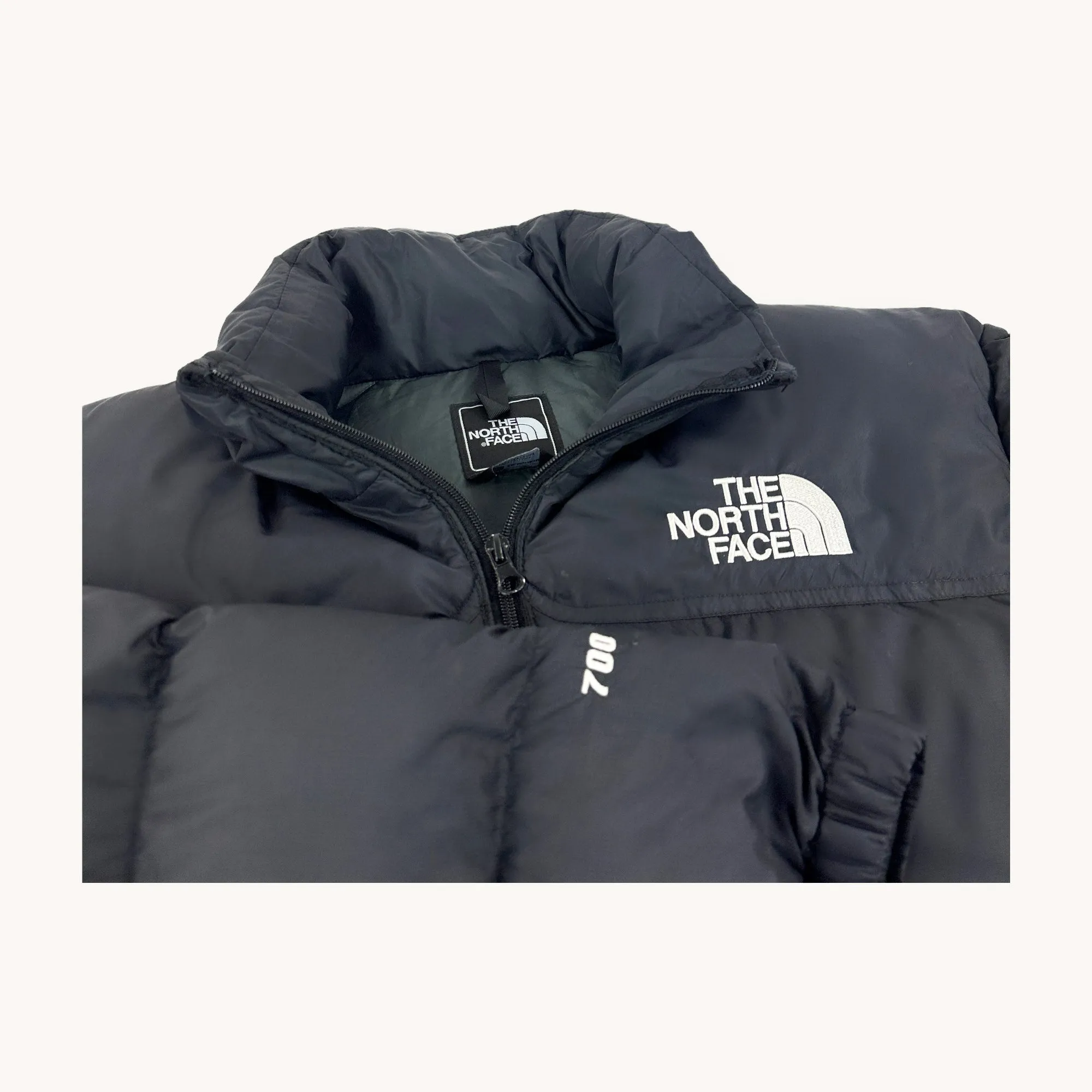 Black The North Face Nuptse 700 Puffer Jacket Coat (M)