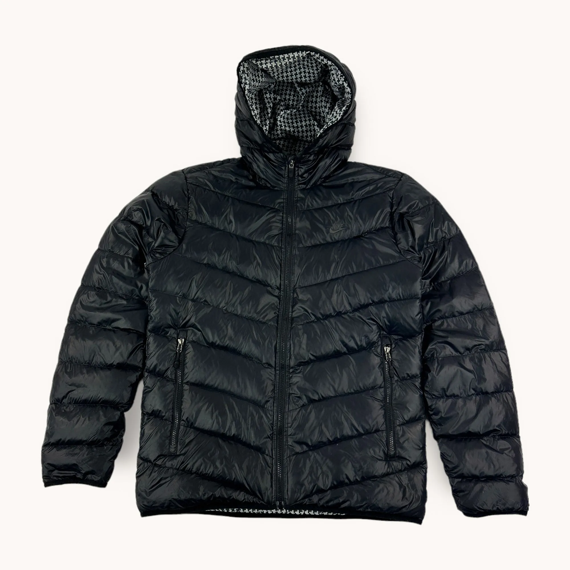 Black y2ks NIKE Puffer Jacket Coat (M)