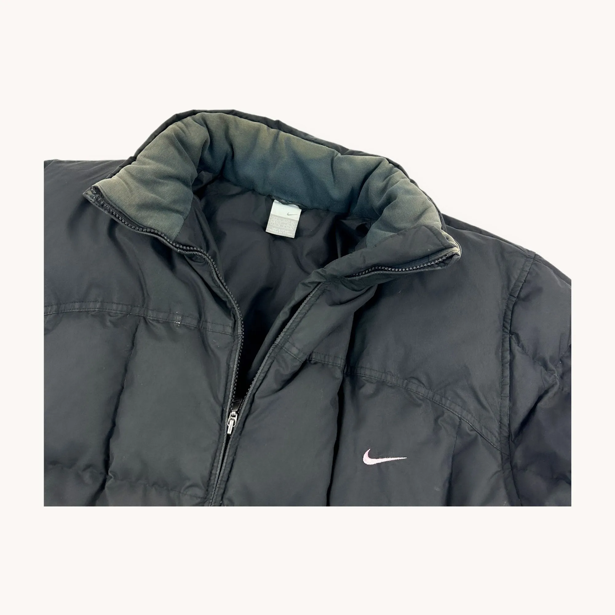 Black y2ks NIKE Puffer Jacket Coat (XL)