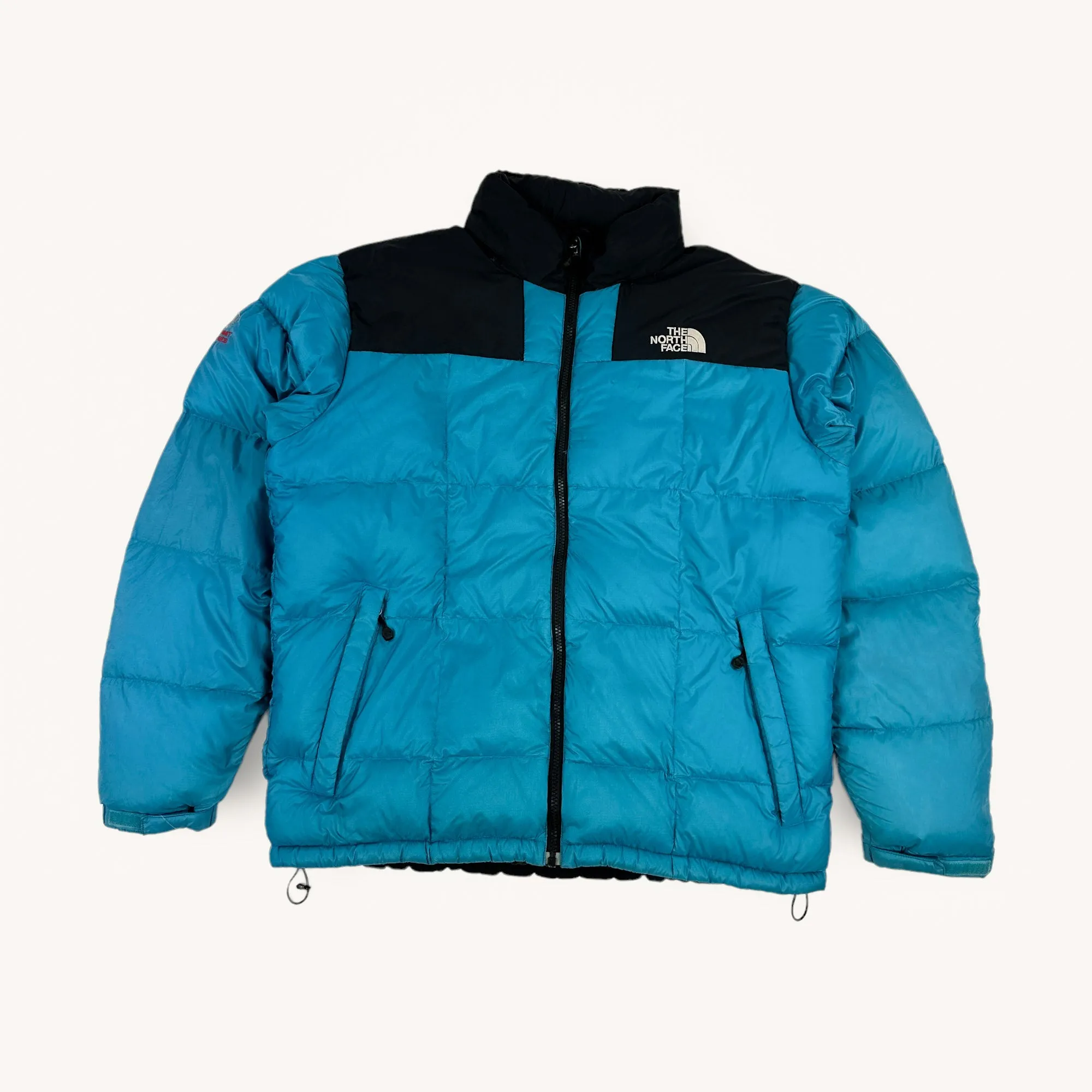 Blue Black The North Face Summit Series 800 Puffer Jacket Coat (XL)