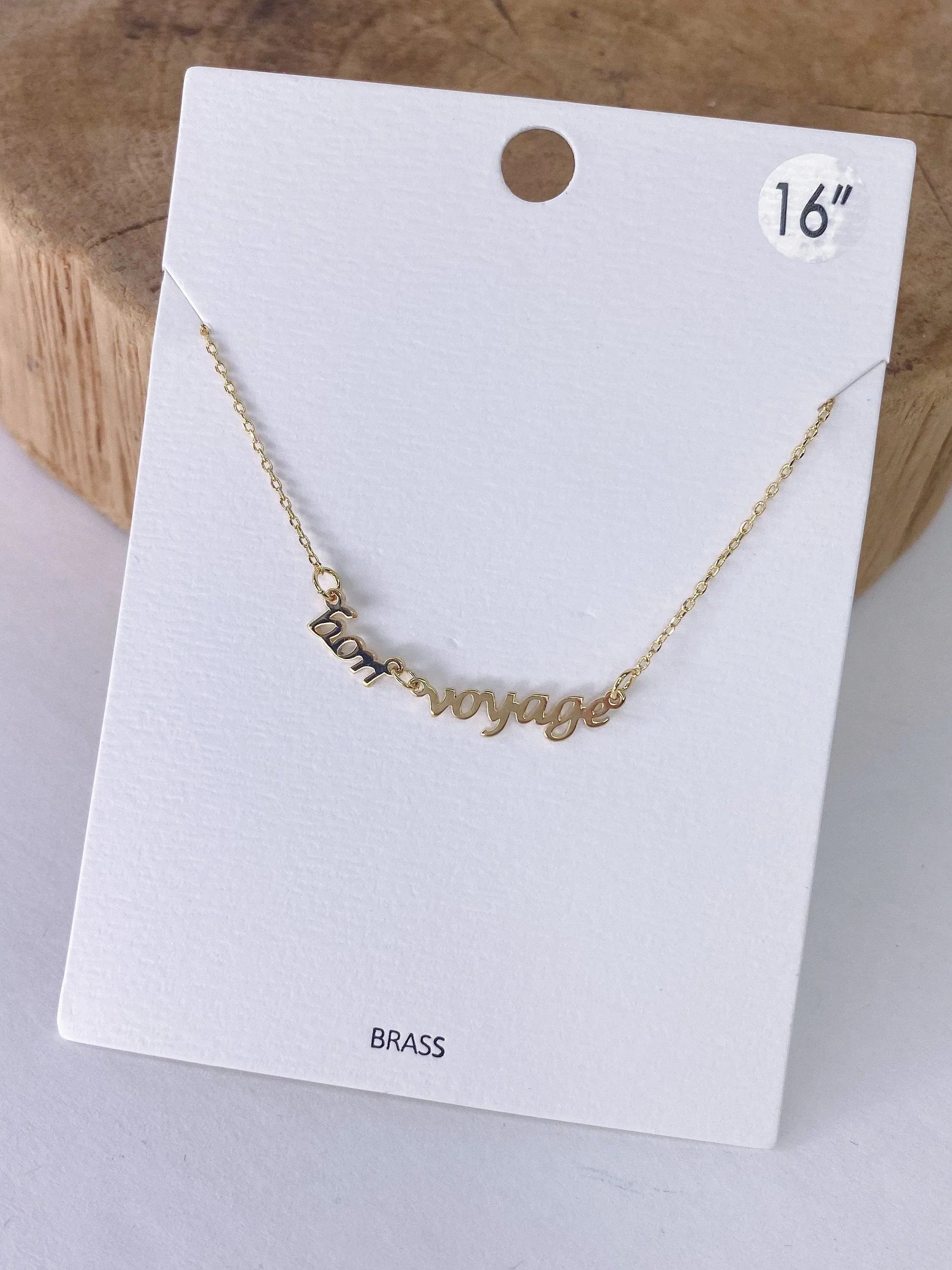 Bon Voyage Necklace Gold