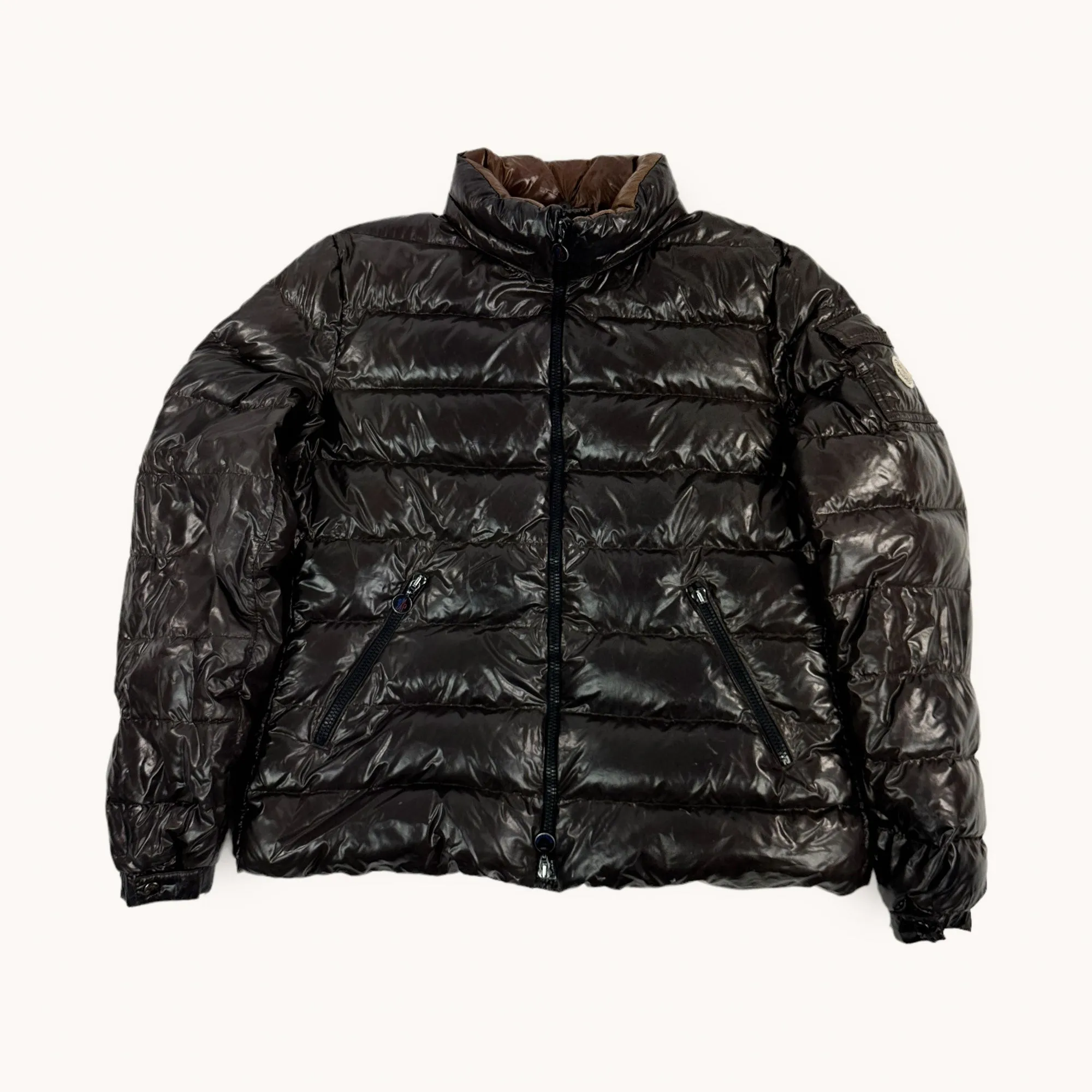 Brown Vintage Moncler Puffer Jacket Coat (L/XL)