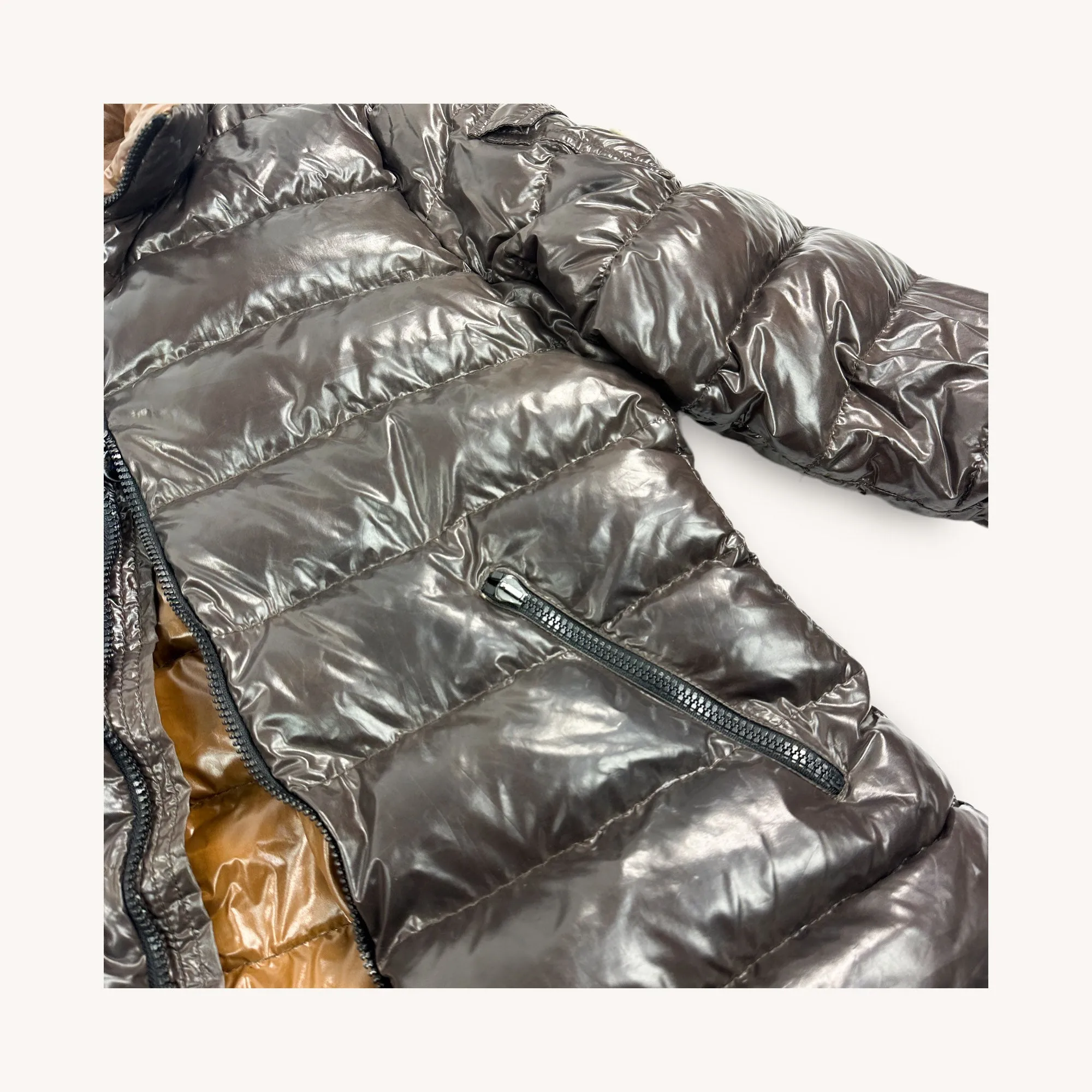 Brown Vintage Moncler Puffer Jacket Coat (L/XL)