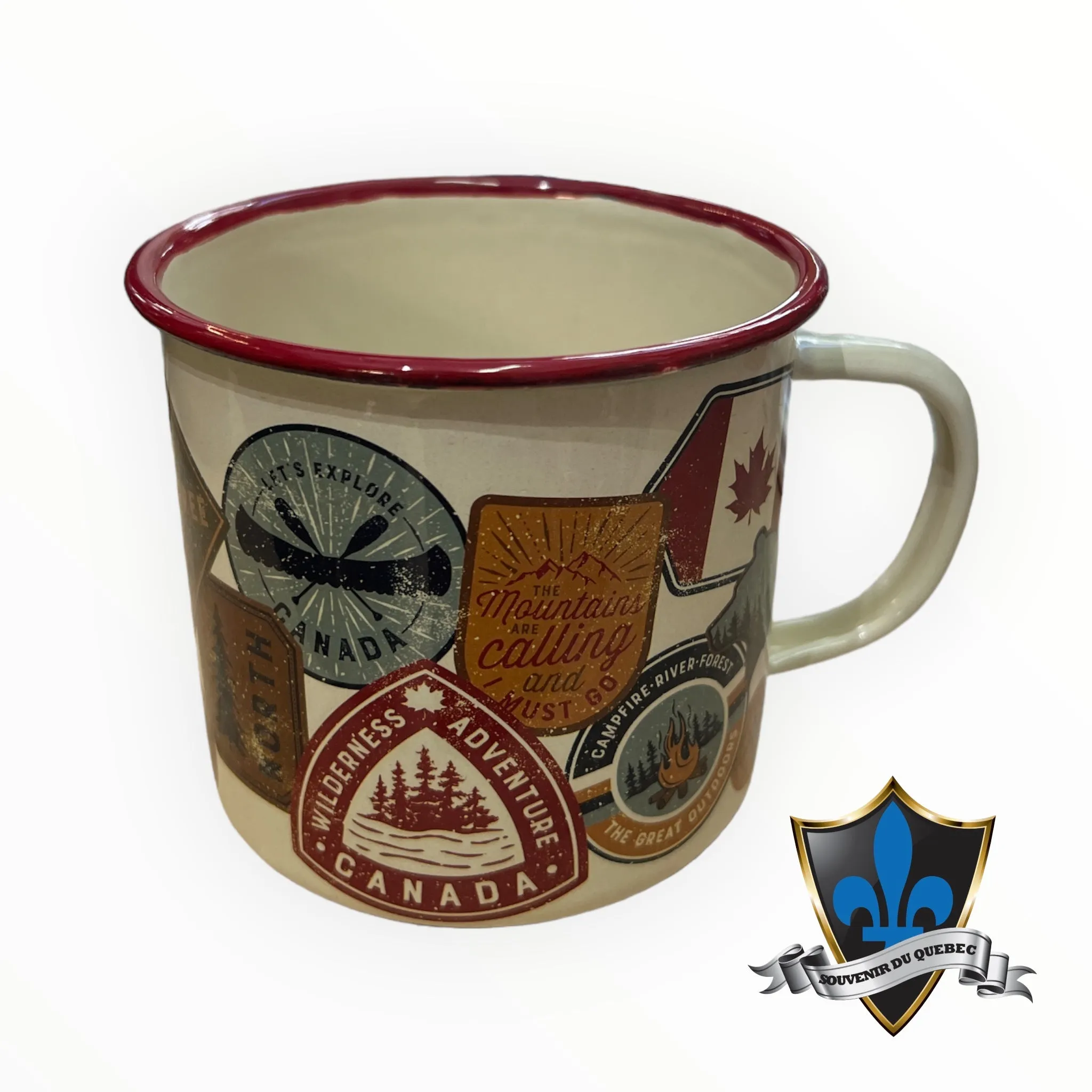 Canada designs Camping and Travel Tin Cup.