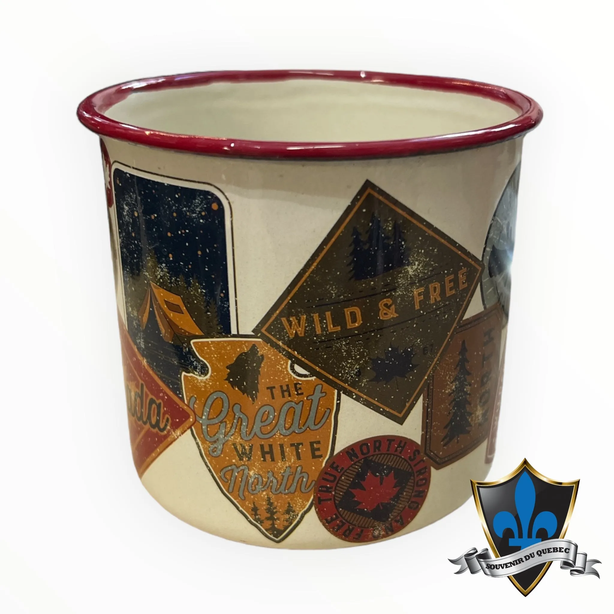 Canada designs Camping and Travel Tin Cup.