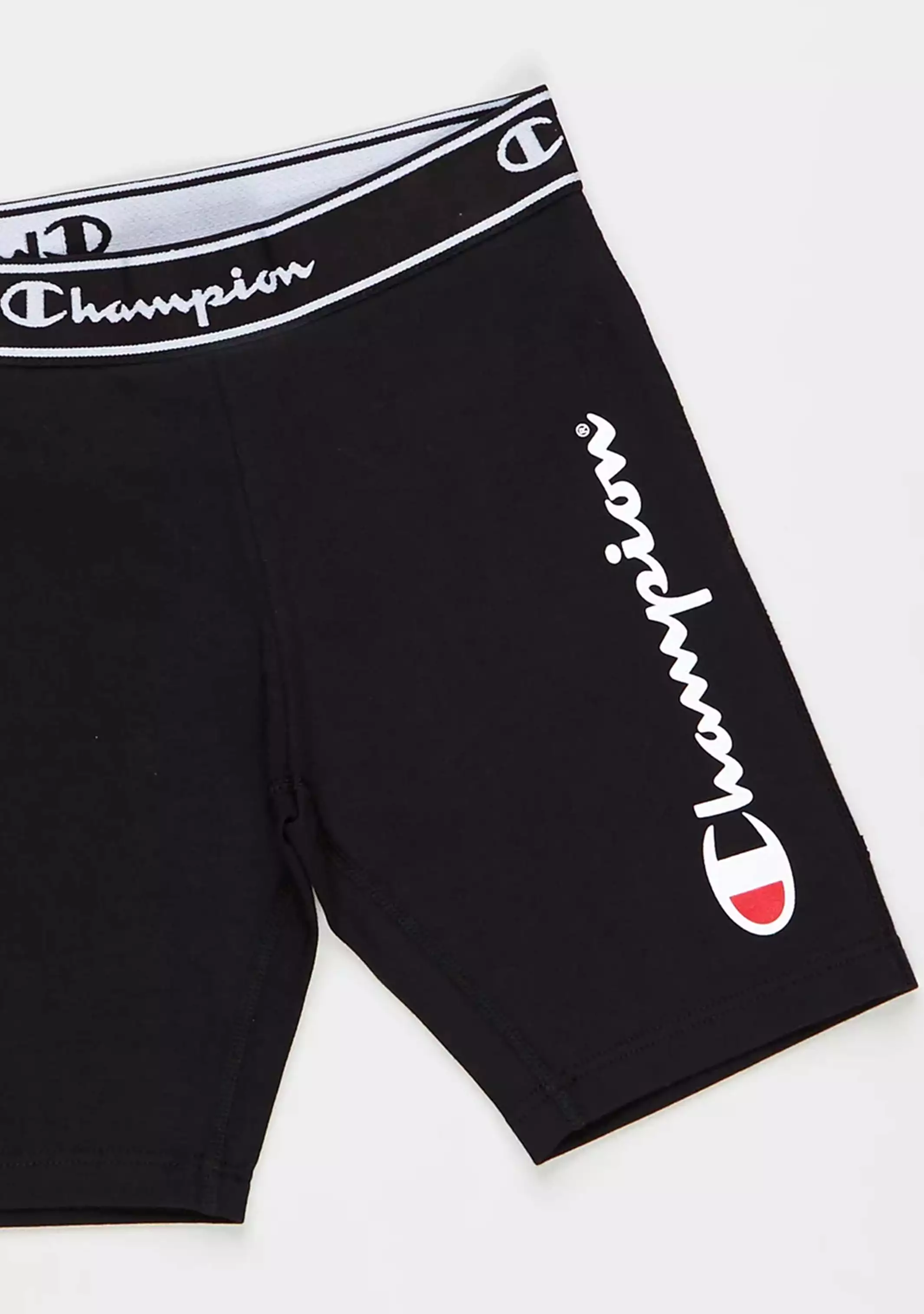 Champion Girls Script Logo Shorts Black <br> KWNQN BLK