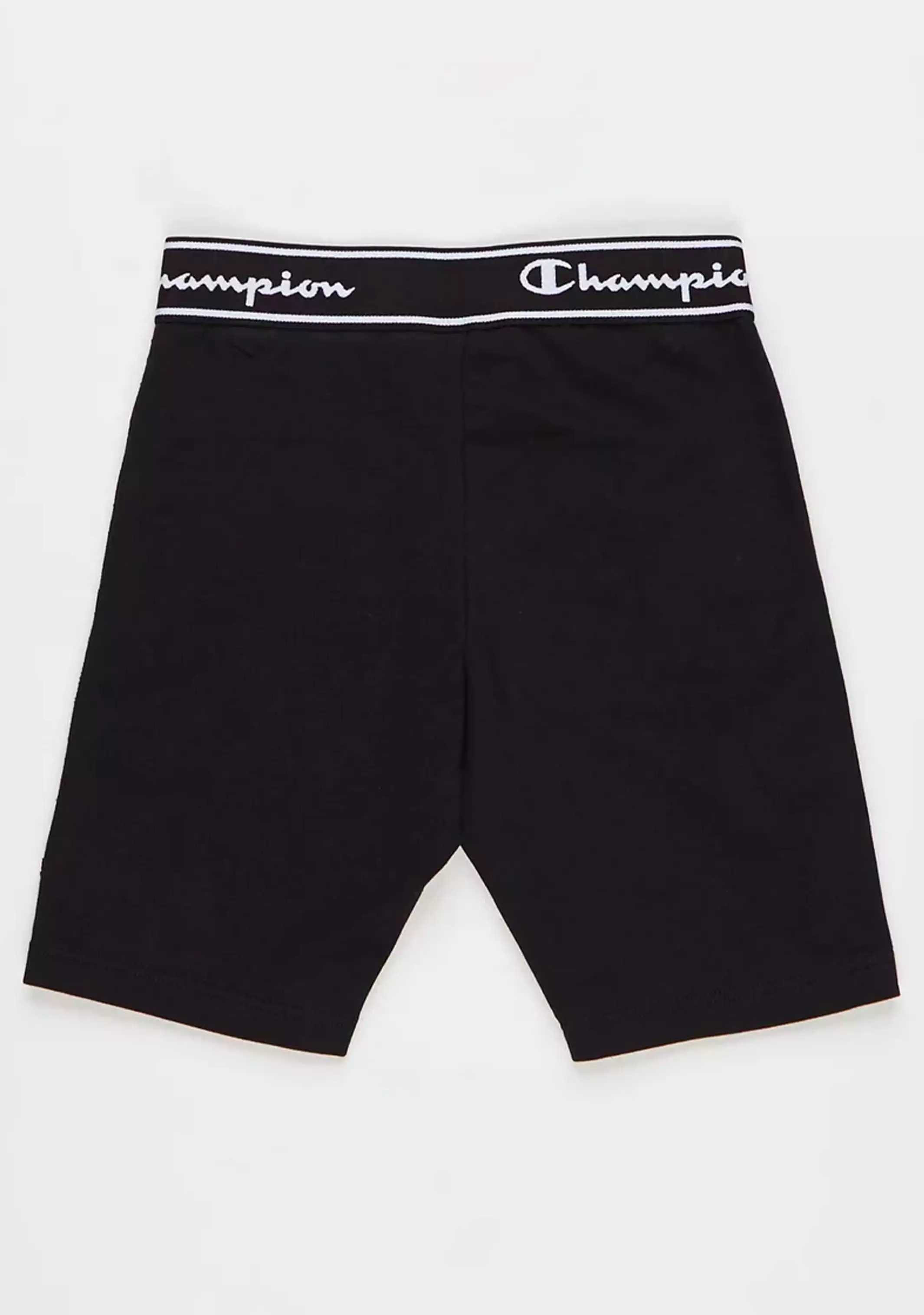 Champion Girls Script Logo Shorts Black <br> KWNQN BLK