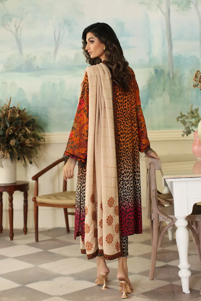 Charizma Print Melody Unstitched Embroidered Staple 3Pc Suit CPMW3-14