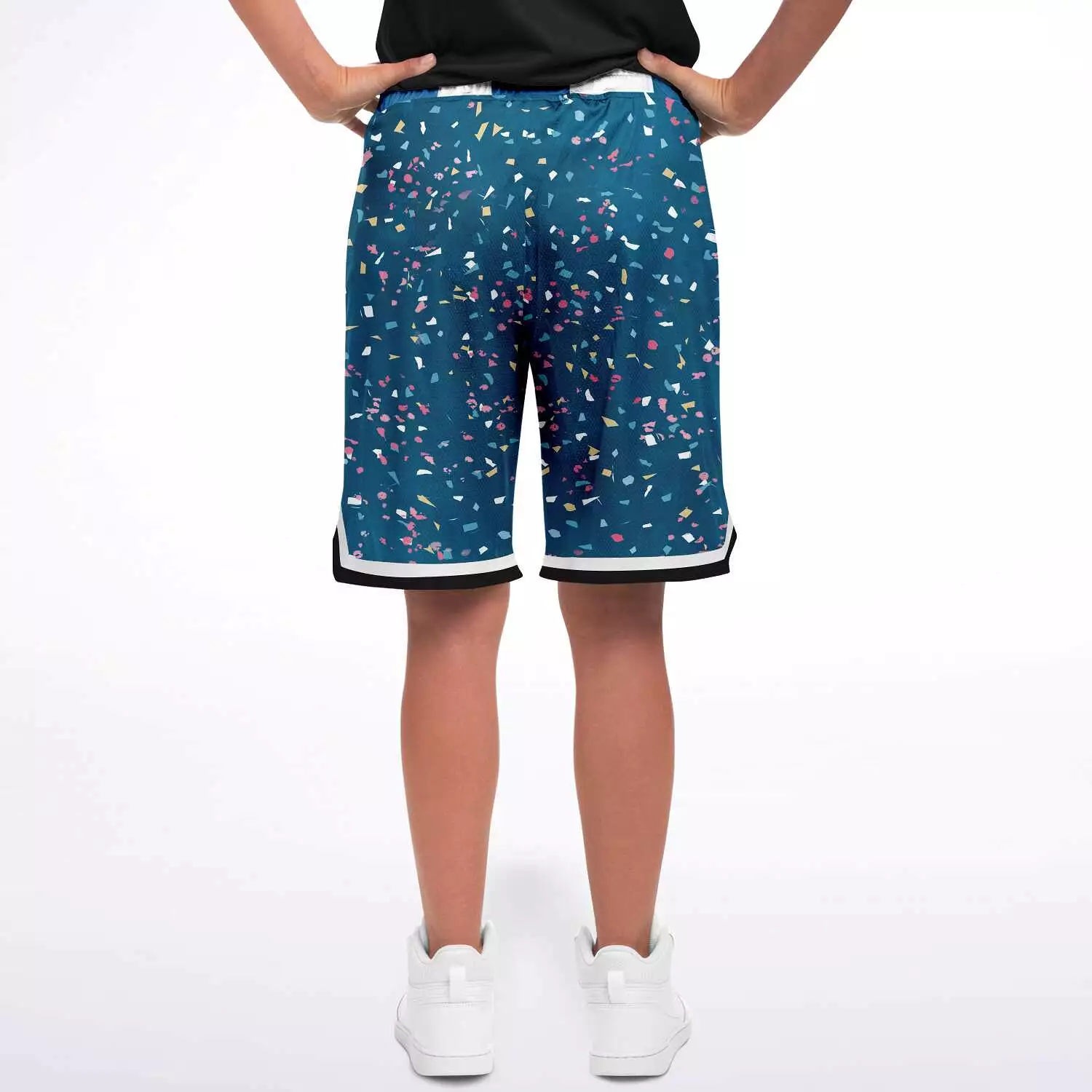 Confetti on Me Unisex Basketball Shorts (Unisex)