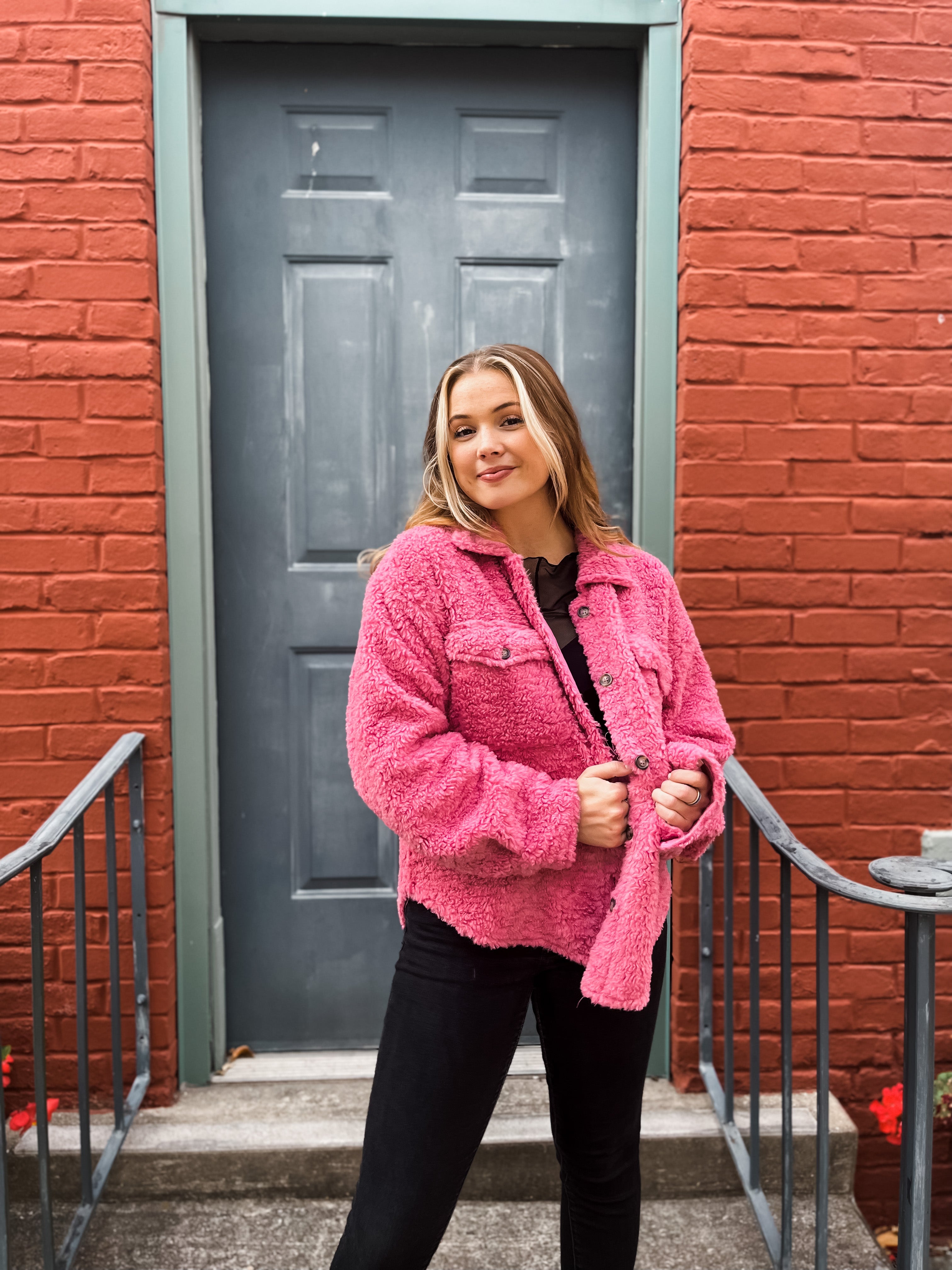 Cotton Candy Teddy Jacket