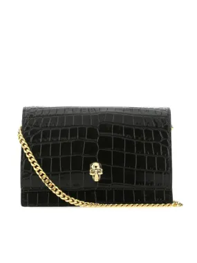 crocodile effect crossbody bag