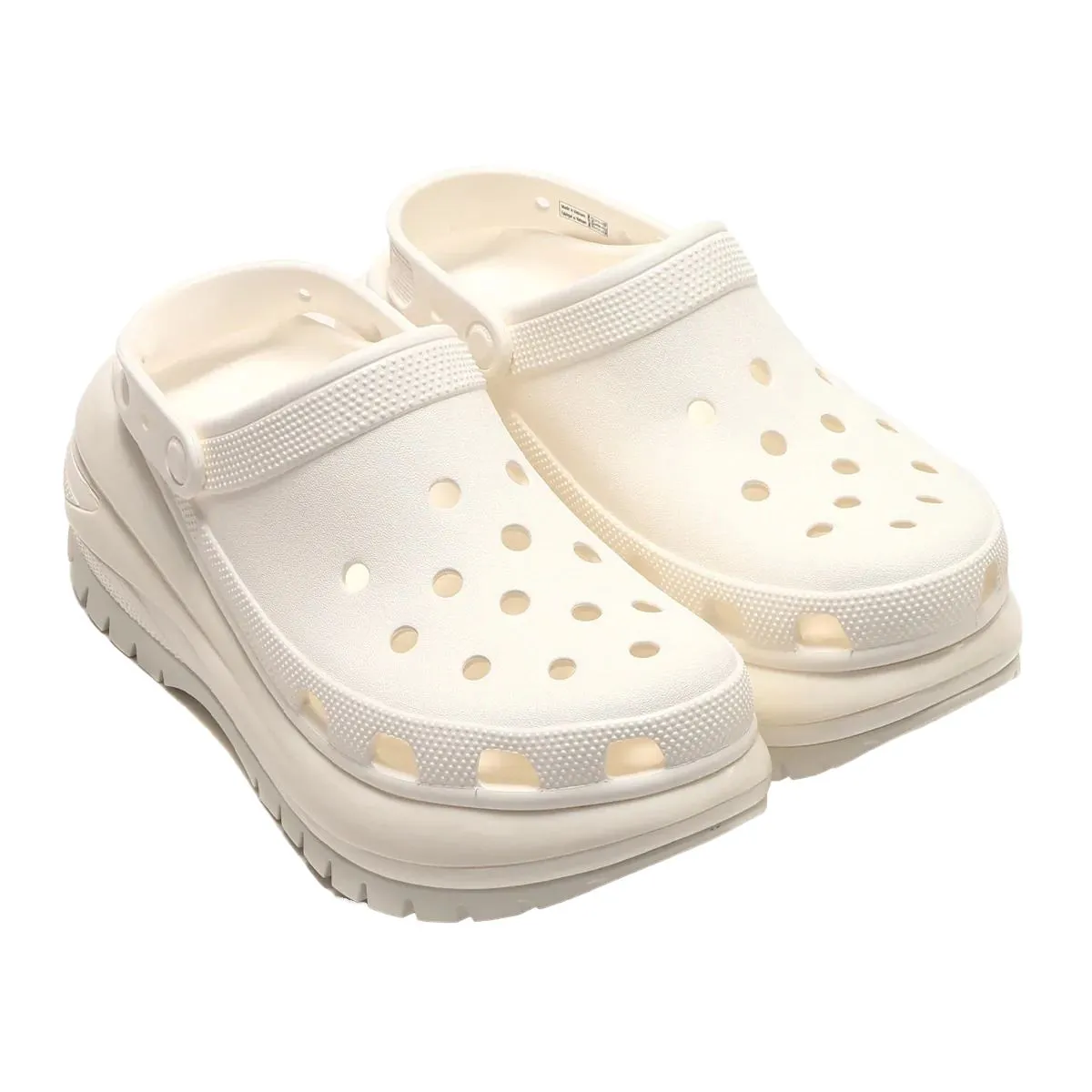      Crocs Classic Mega Crush Clog White blanc 207988-100