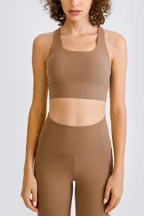 Cross Back Yoga Crop Top