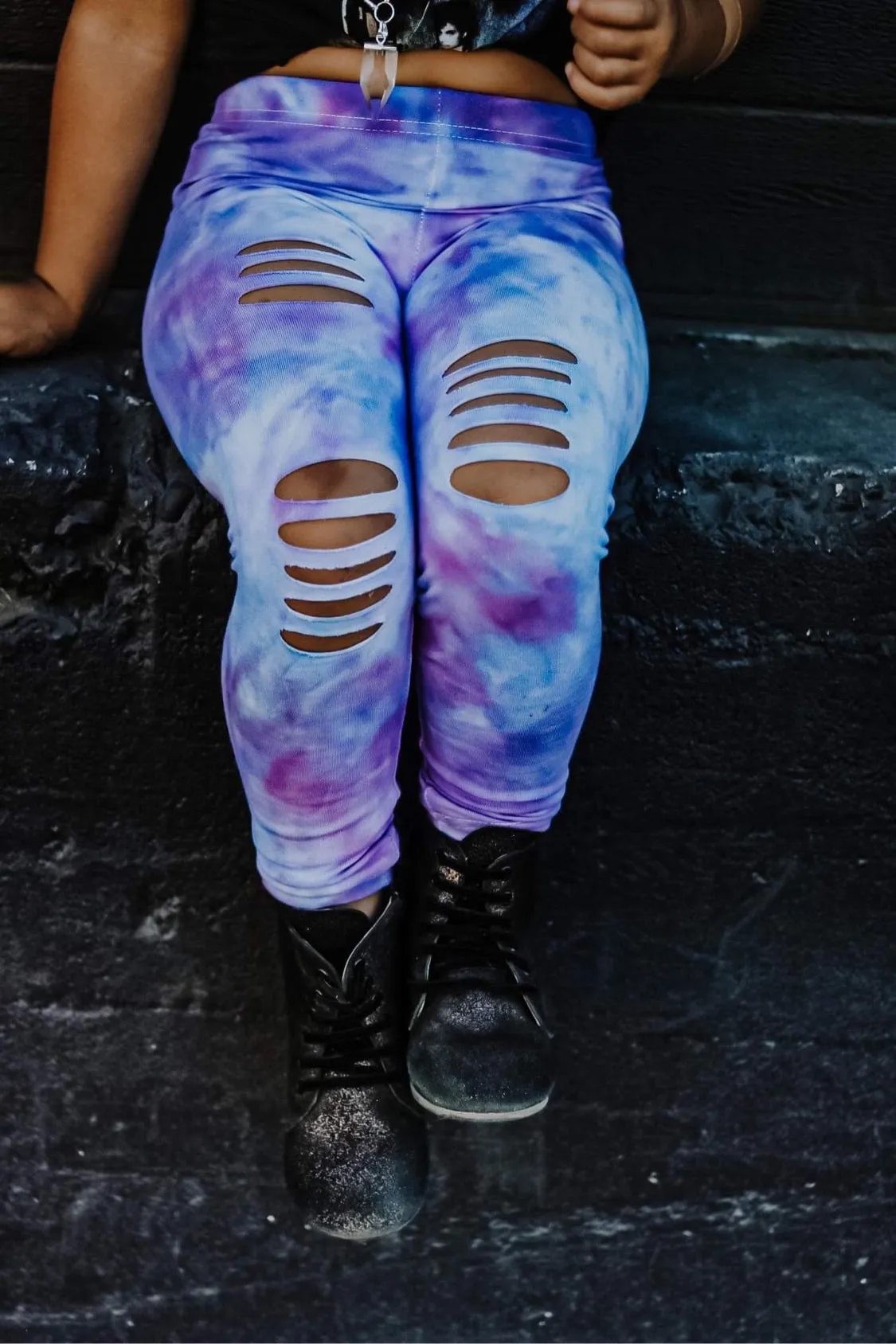 Crystal Ball Tie Dye Leggings