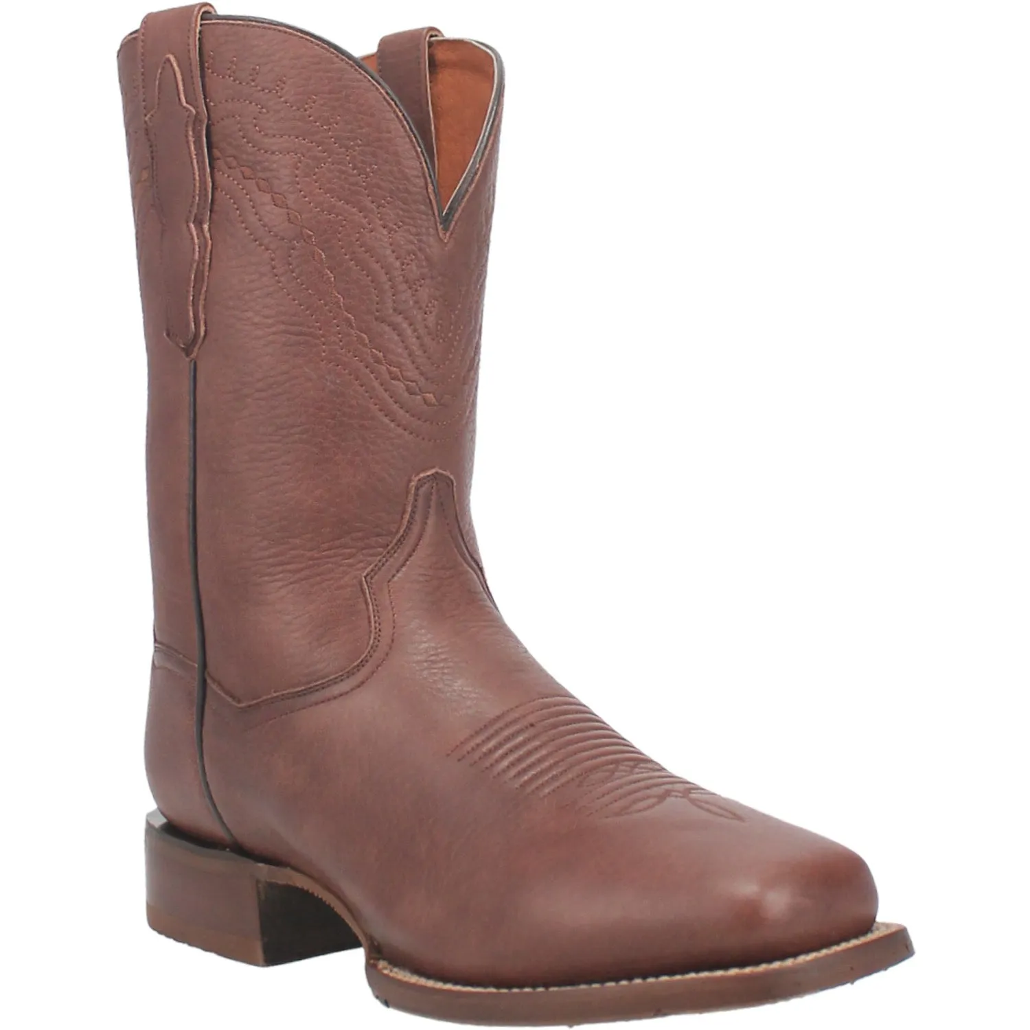 Dan Post Mens Milo Brown Leather Cowboy Boots