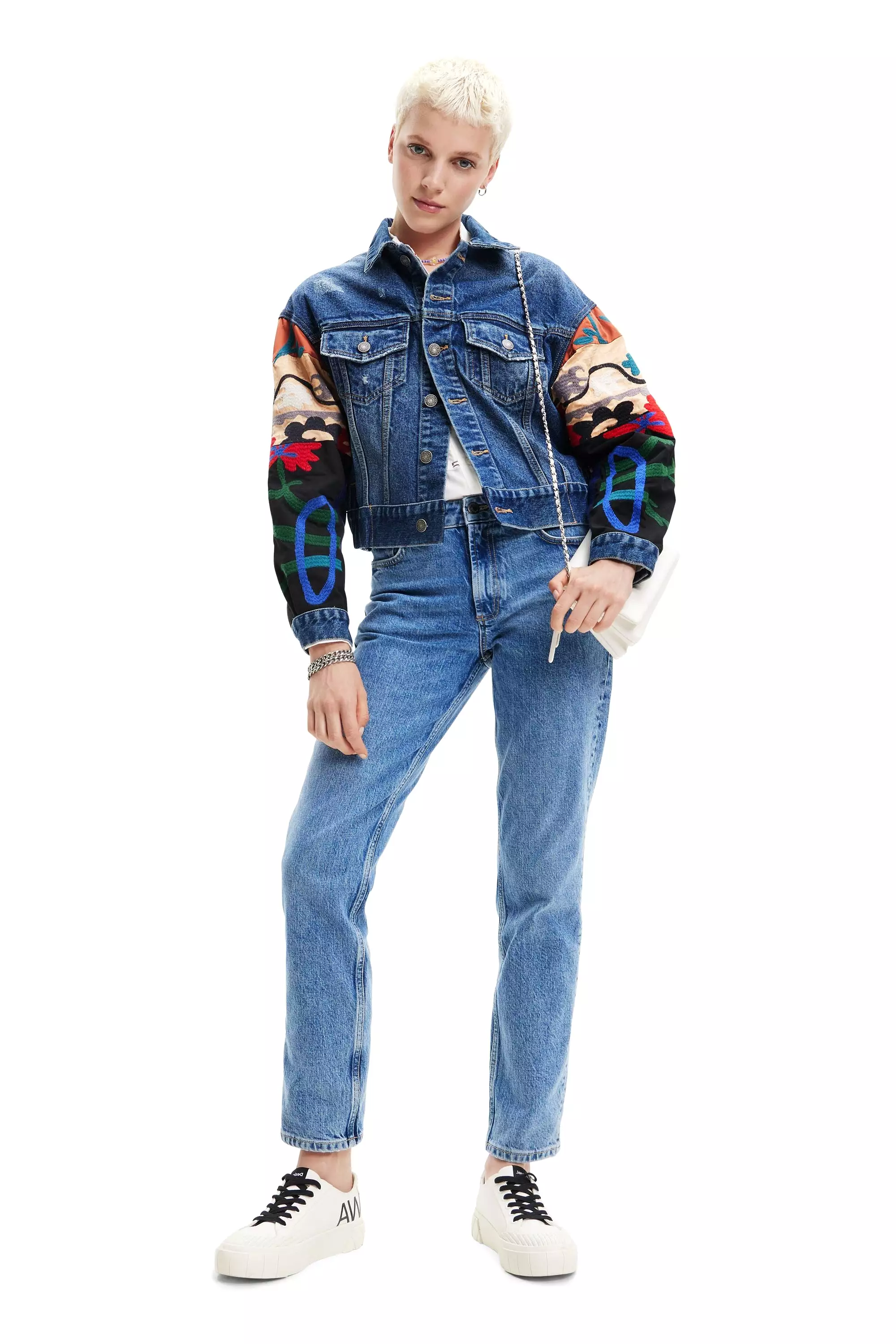 Desigual Sebastiana Crop Denim Jacket