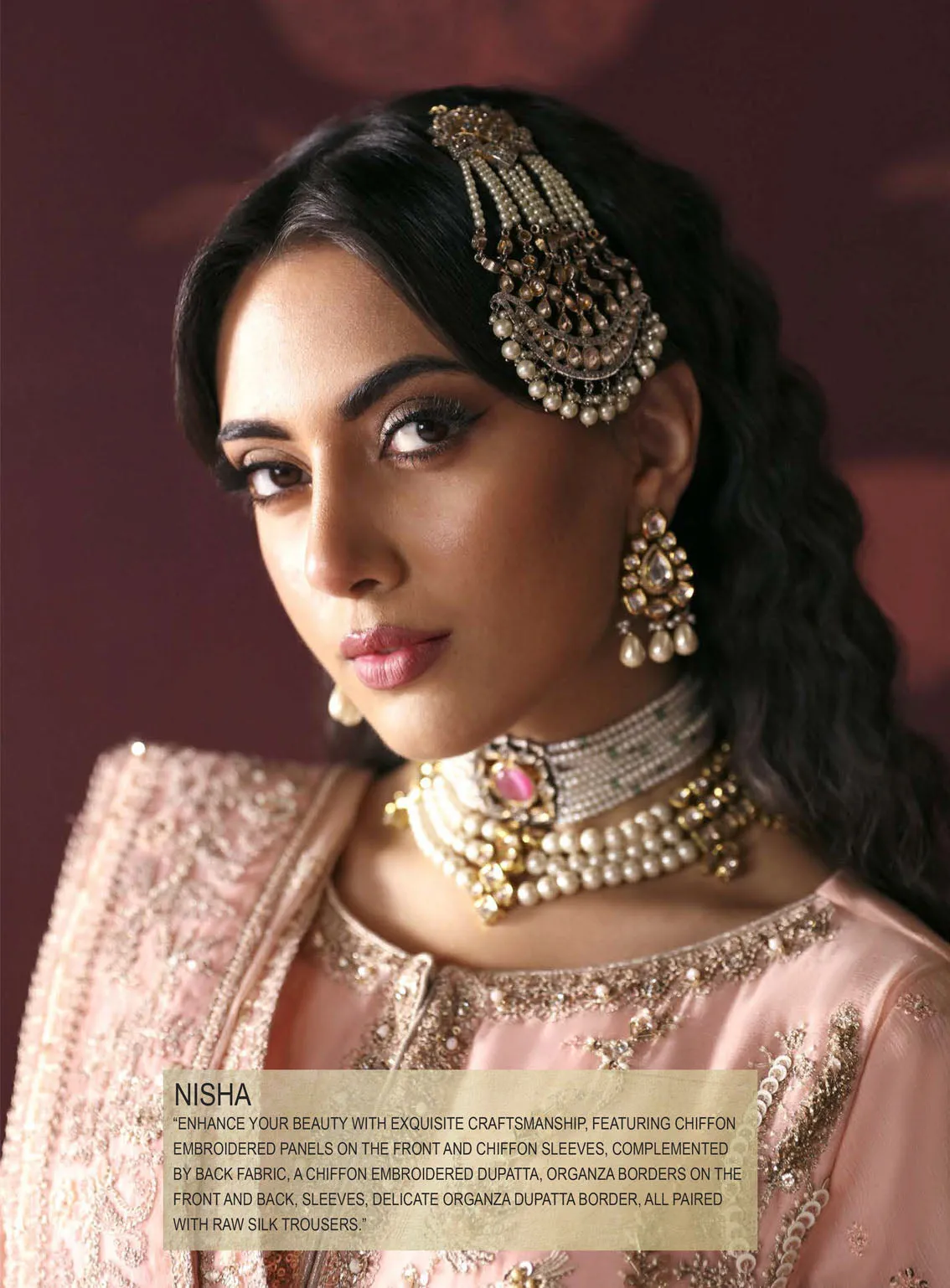 Devdas By Emaan Adeel Exquisite Formal Wear Embroidered Chiffon 3 Piece Unstitched Suit EA24DD NISHA