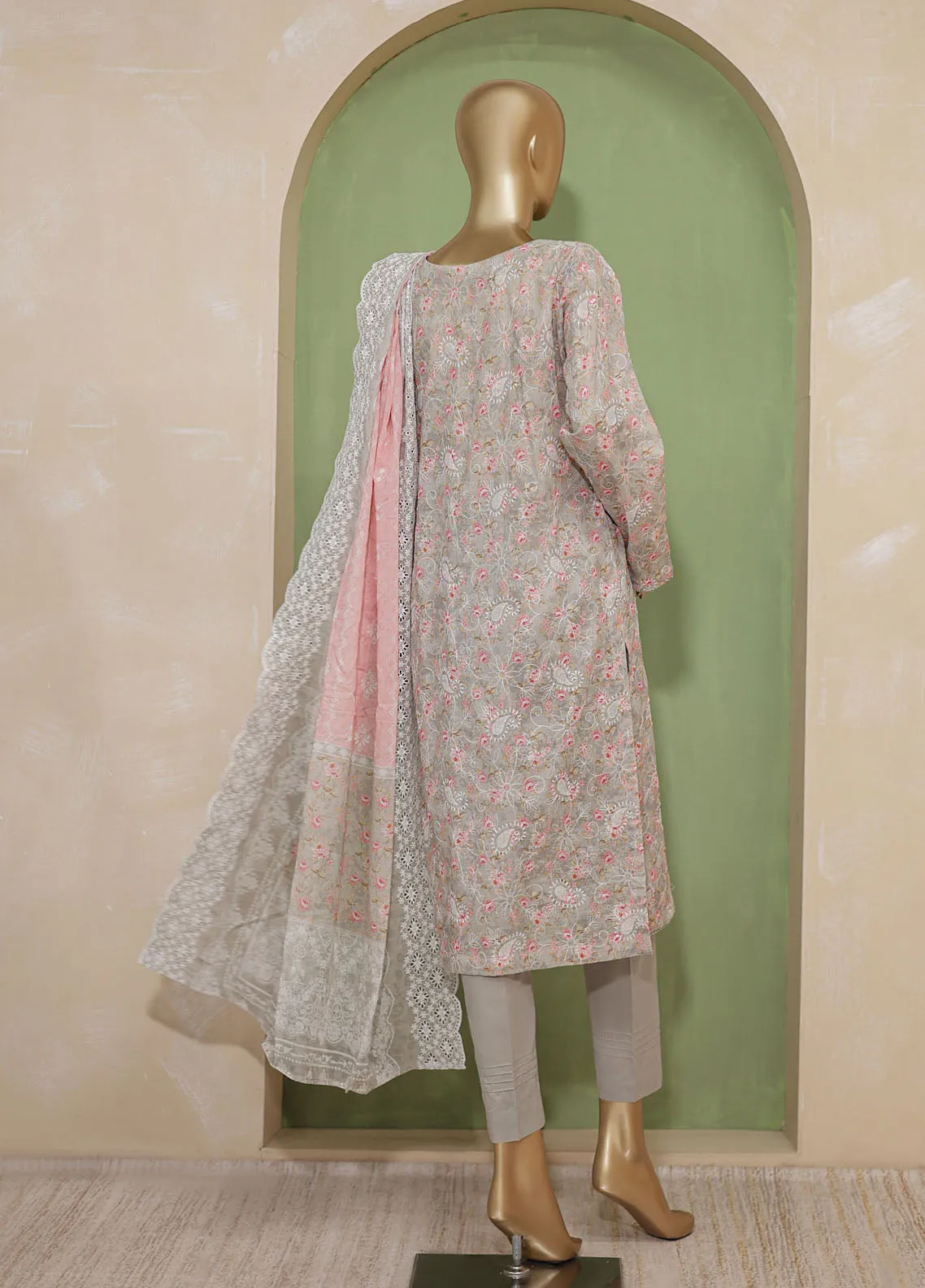 Dhagakari By HZ Textile Embroidered Lawn Unstitched 3 Piece Suit - HZ24DL PDE-729