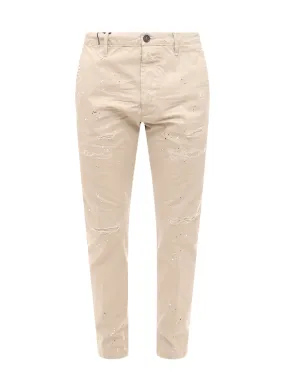 Dsquared2 All-Over Paint Detailed Distressed Pants