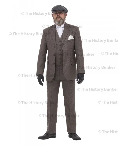  Edwardian Mens Suit - BROWN - peaky blinders suit