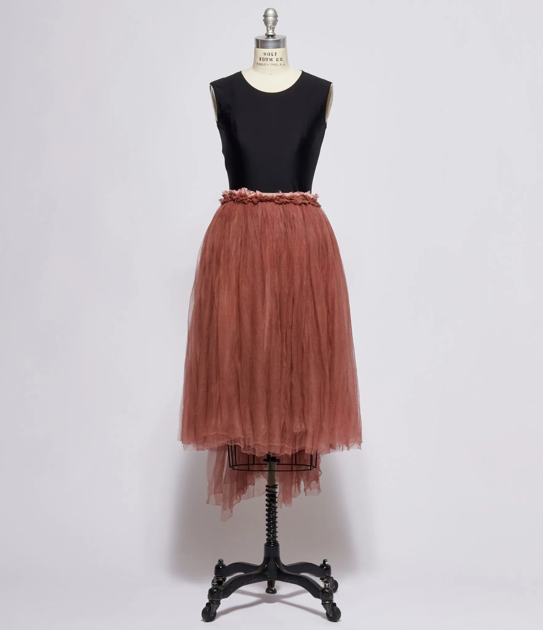 Elena Dawson Rose Gold Oyster Tulle Skirt