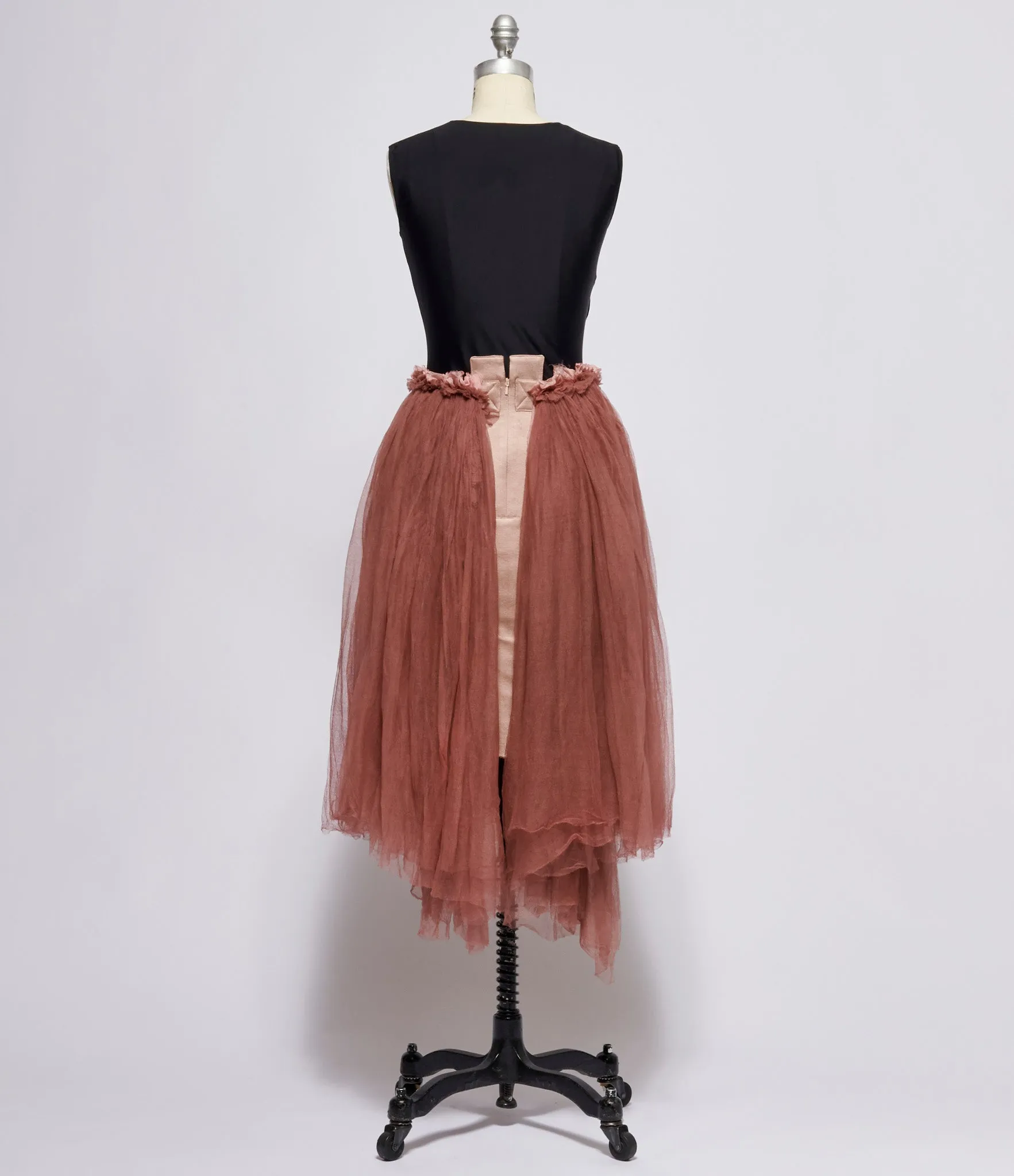 Elena Dawson Rose Gold Oyster Tulle Skirt