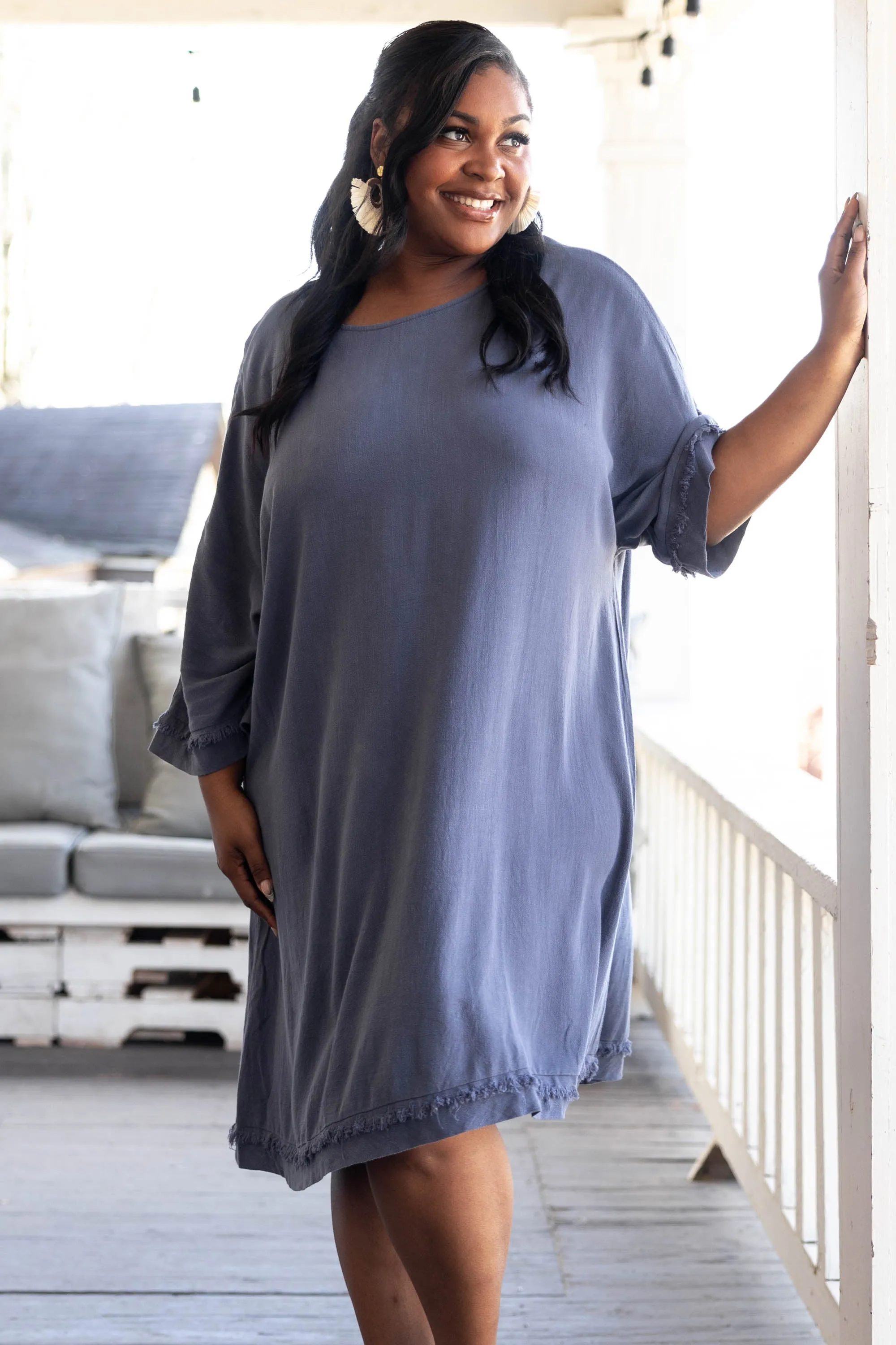 Everyday Magic Dress, Denim Blue