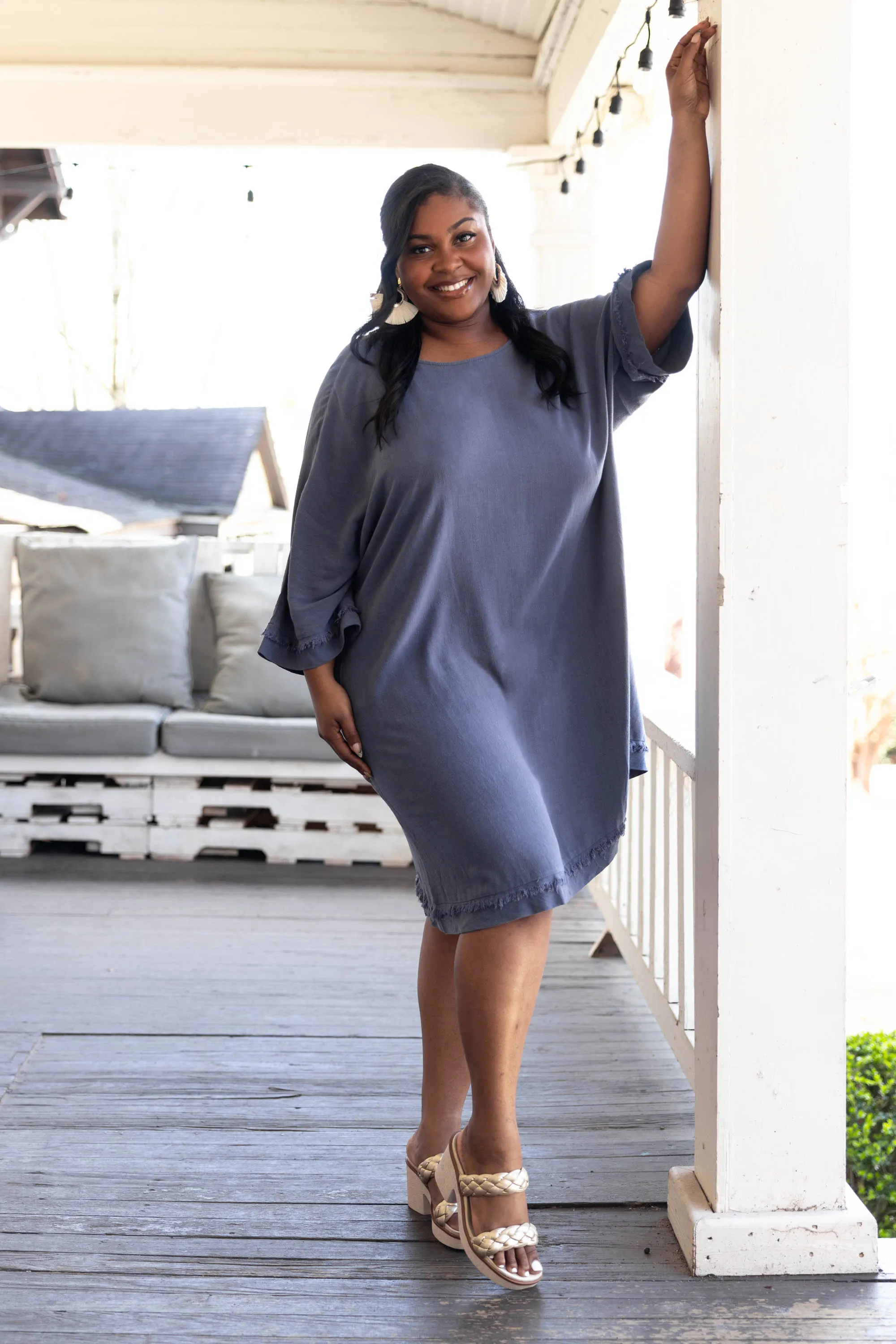 Everyday Magic Dress, Denim Blue