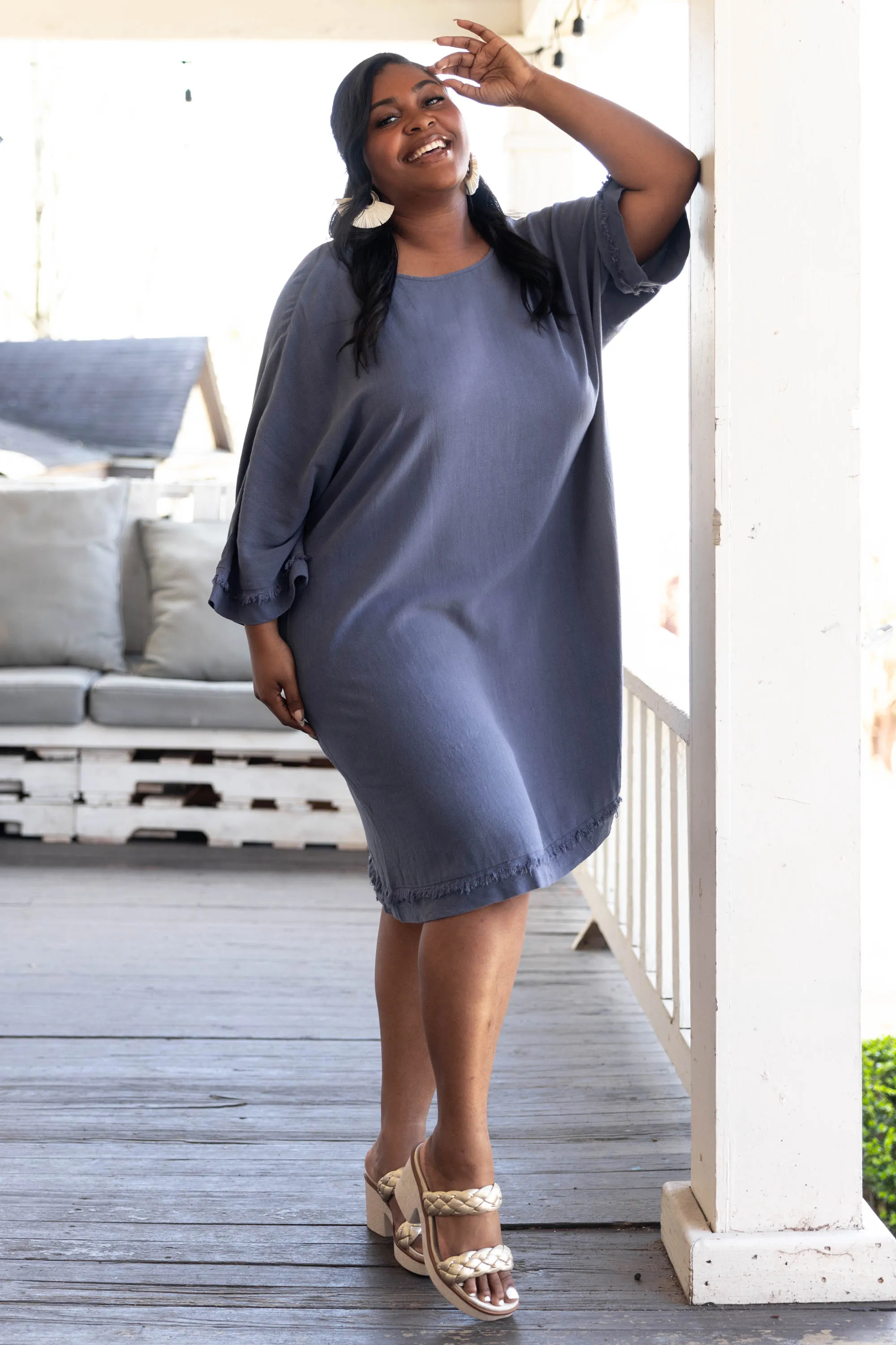 Everyday Magic Dress, Denim Blue